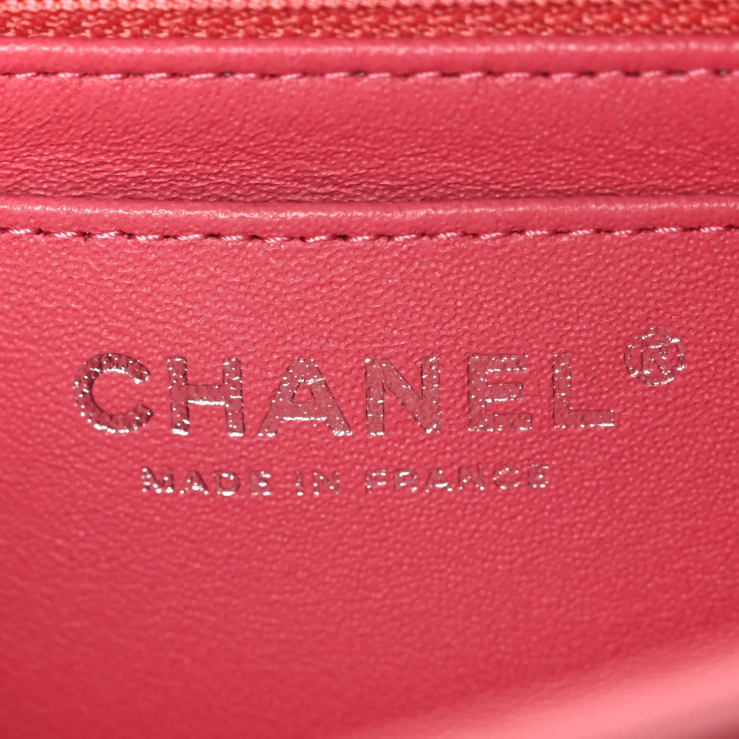 Lambskin Quilted Mini Rectangular Flap Pink