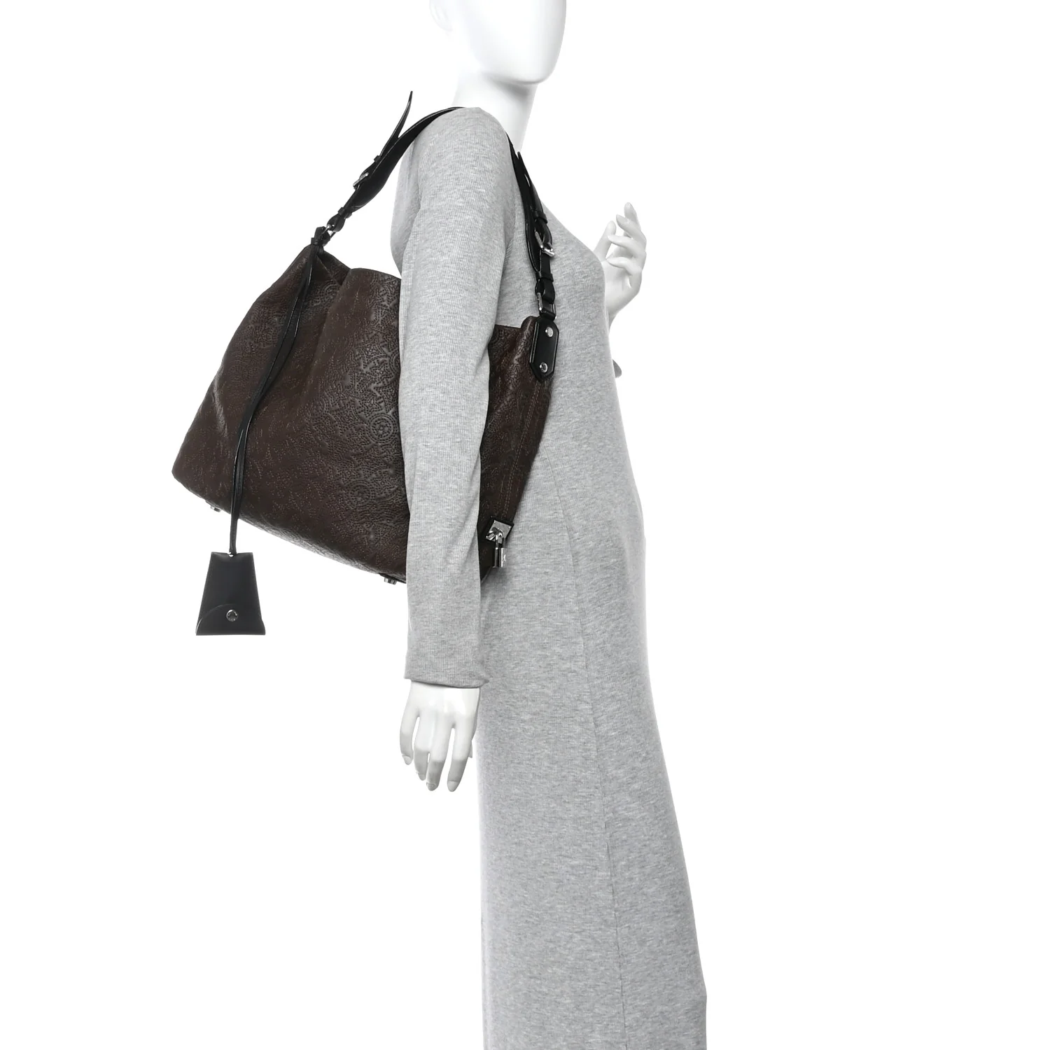 Monogram Lambskin Antheia Hobo PM Chocolat
