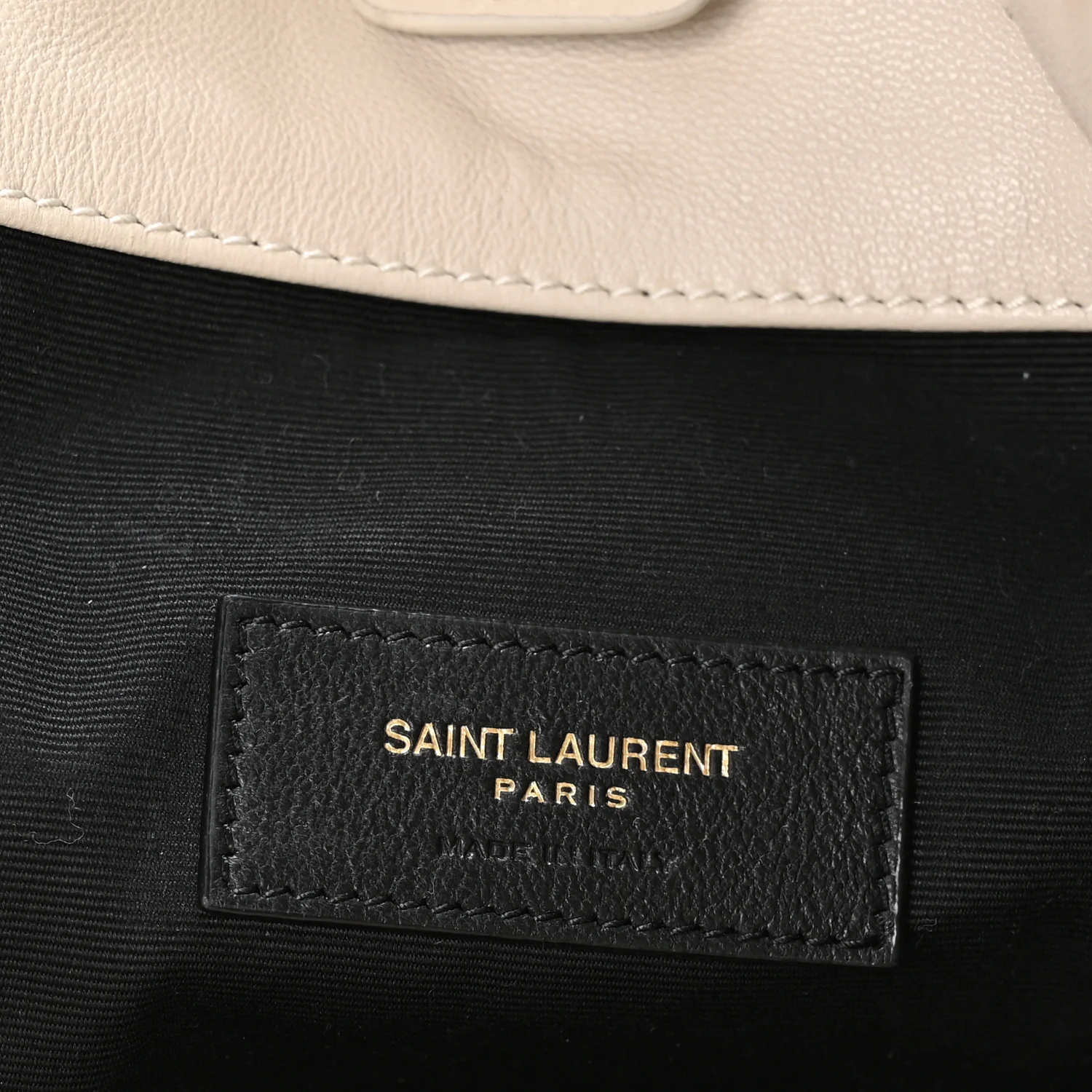 Lambskin Matelasse Monogram Medium Jamie 4.3 Pochon Blanc Vintage