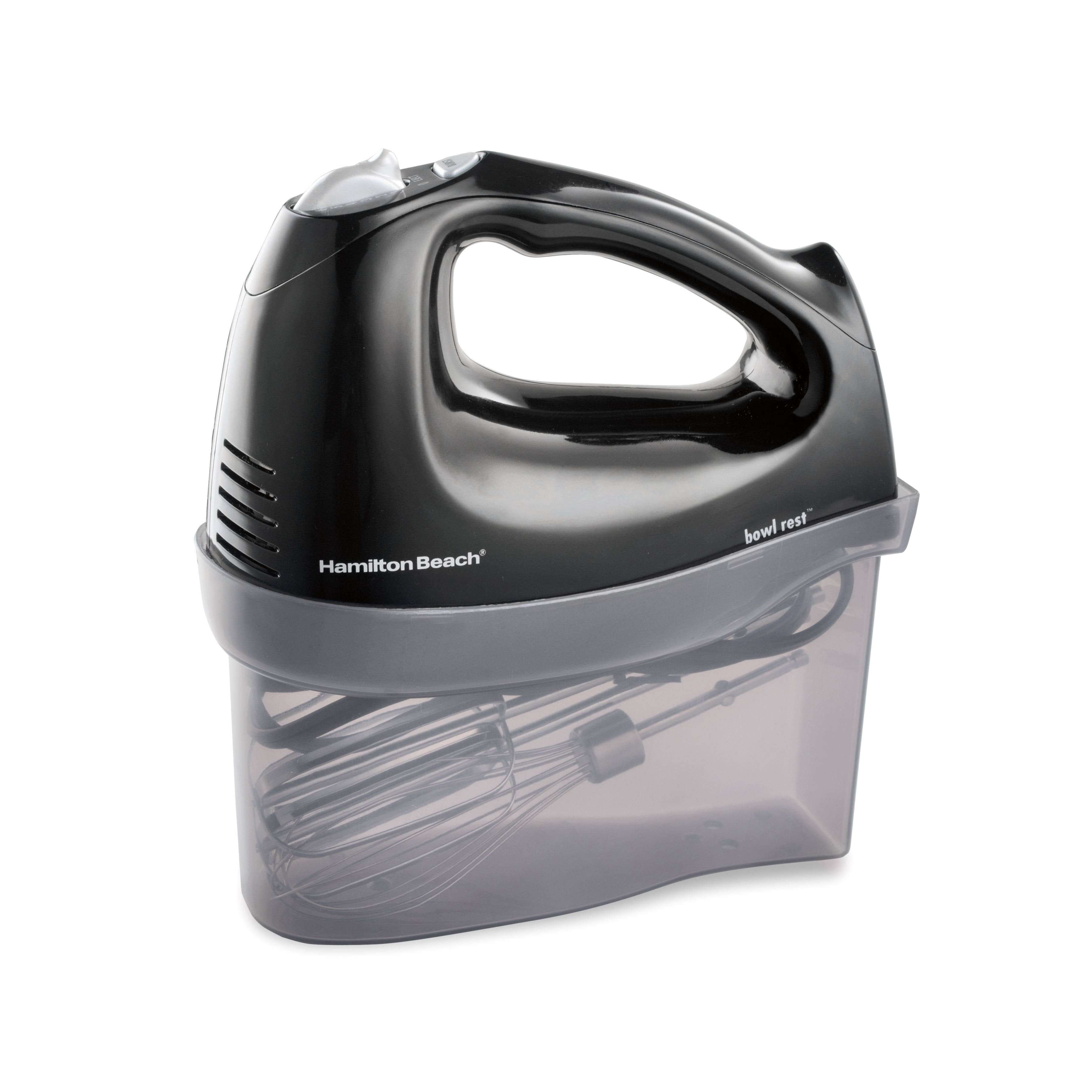 Hamilton Beach Hand Mixer with Snap-On Case Black