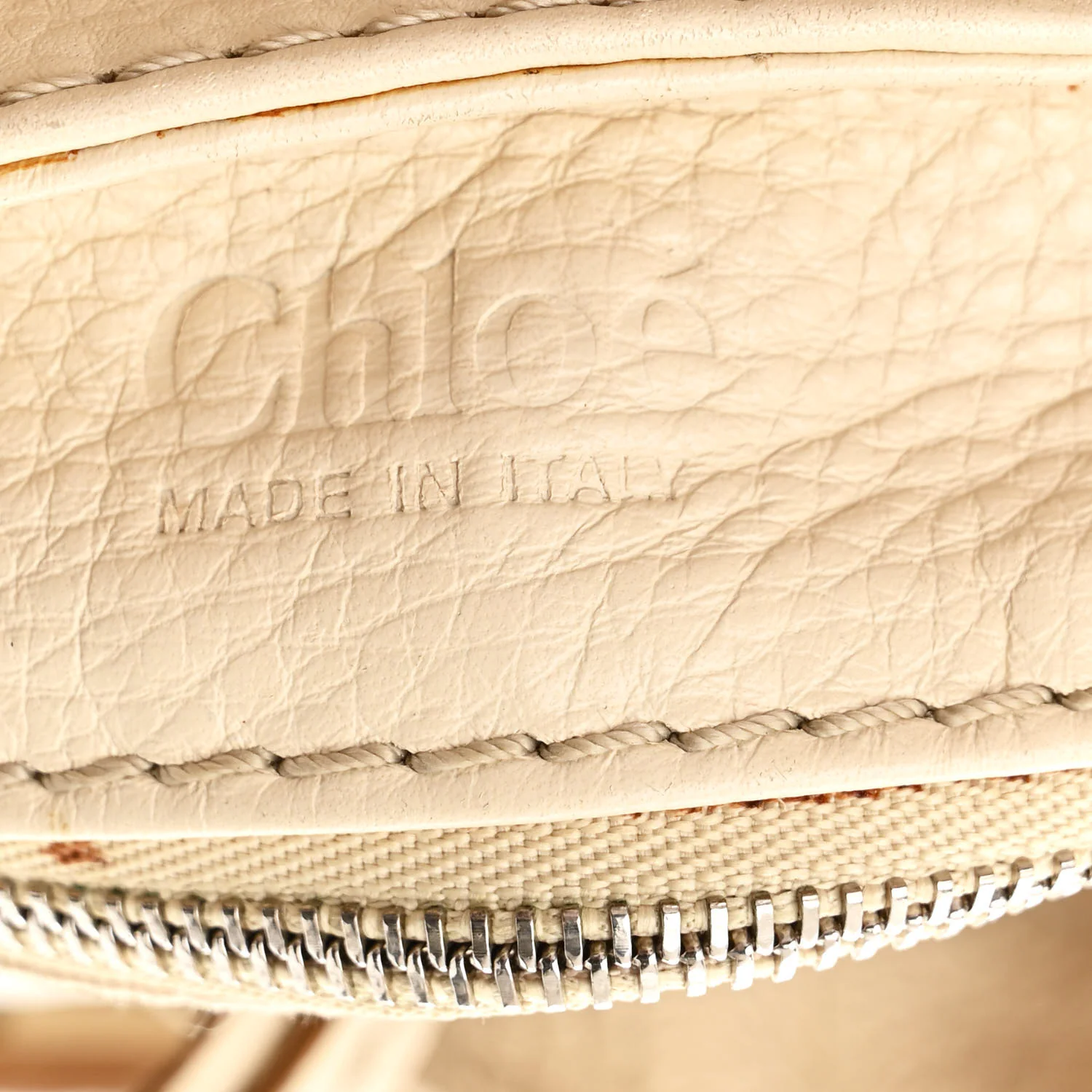 Calfskin Medium Paddington Satchel Ivory