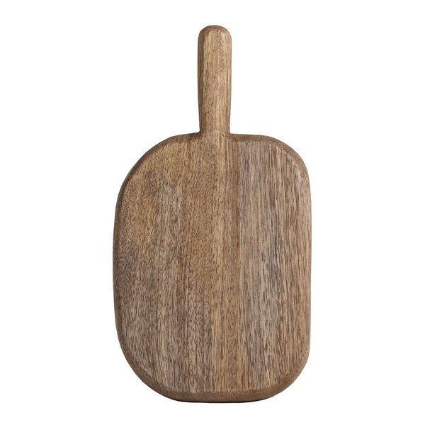 Skjærebrett mangotre 27x14 cm rustic brown