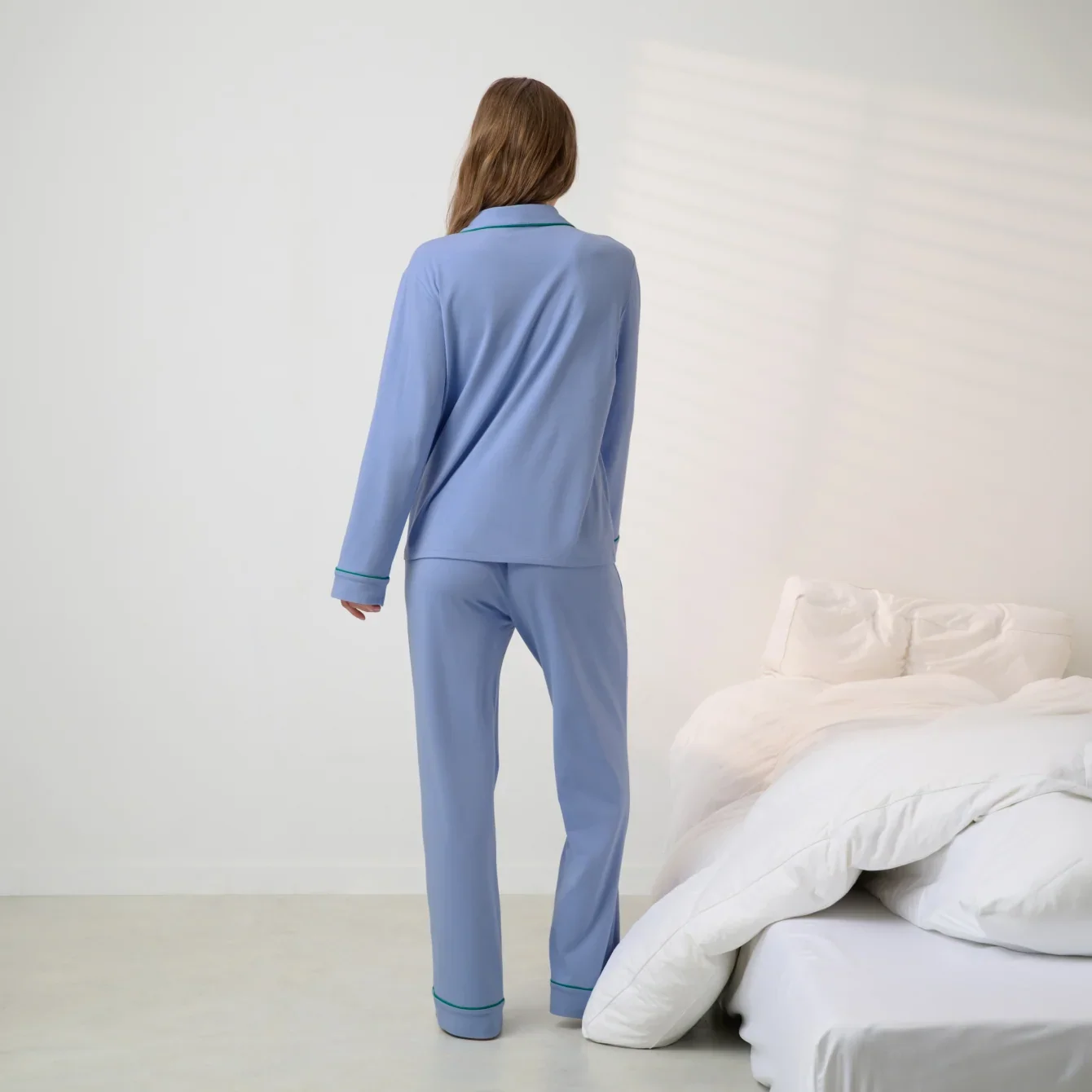 Slumberknit™ Shawl Collar Button Down Pant Set