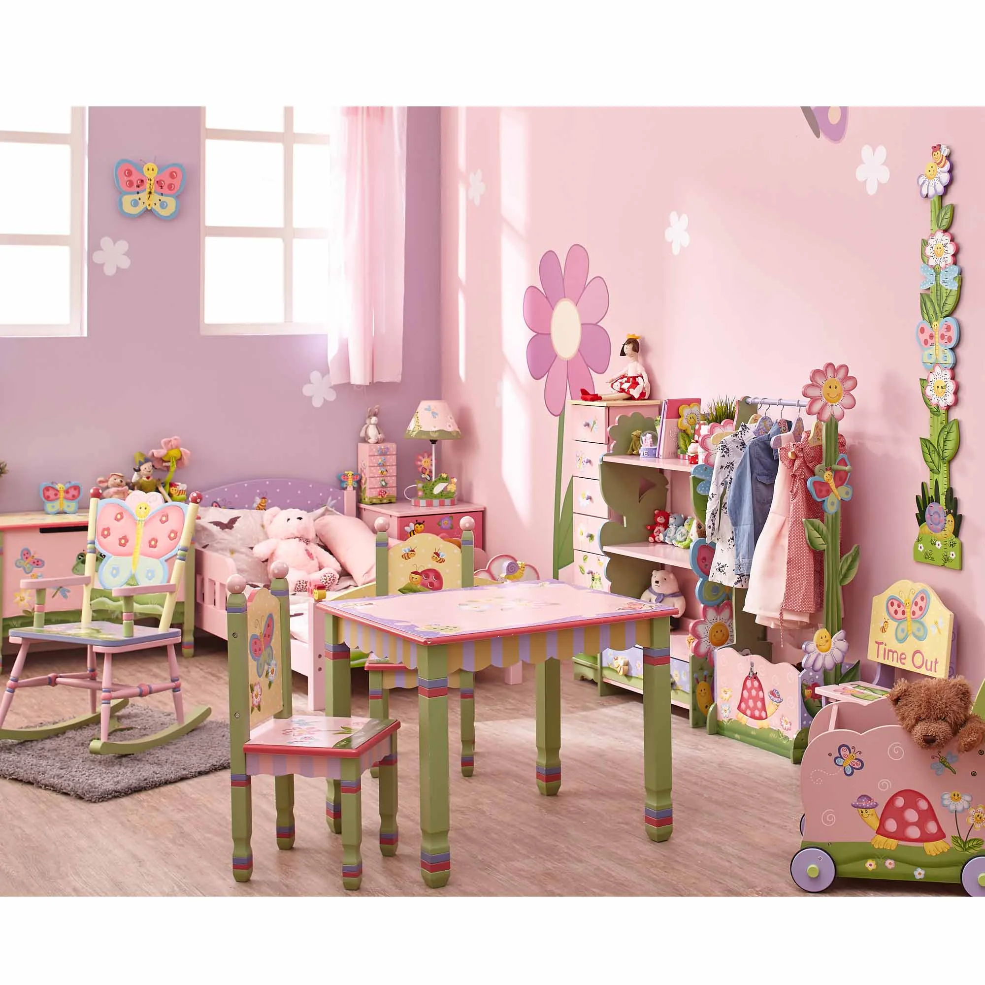 Teamson Kids Fantasy Fields Magic Garden Kids Wooden Activity Table