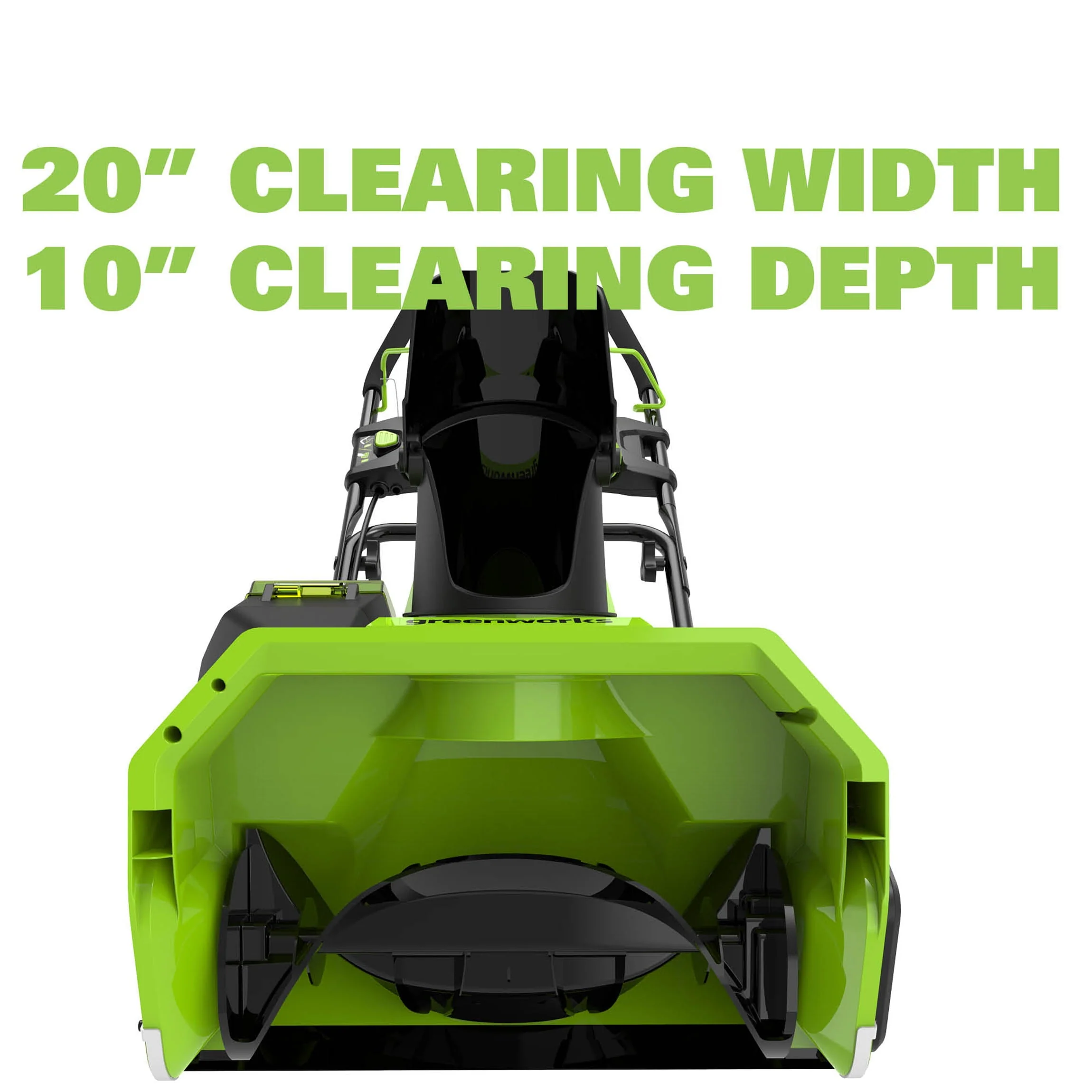 Greenworks 40V 20 inch Brushless Snow Thrower, Battery Not Included, 2601102 Image 7