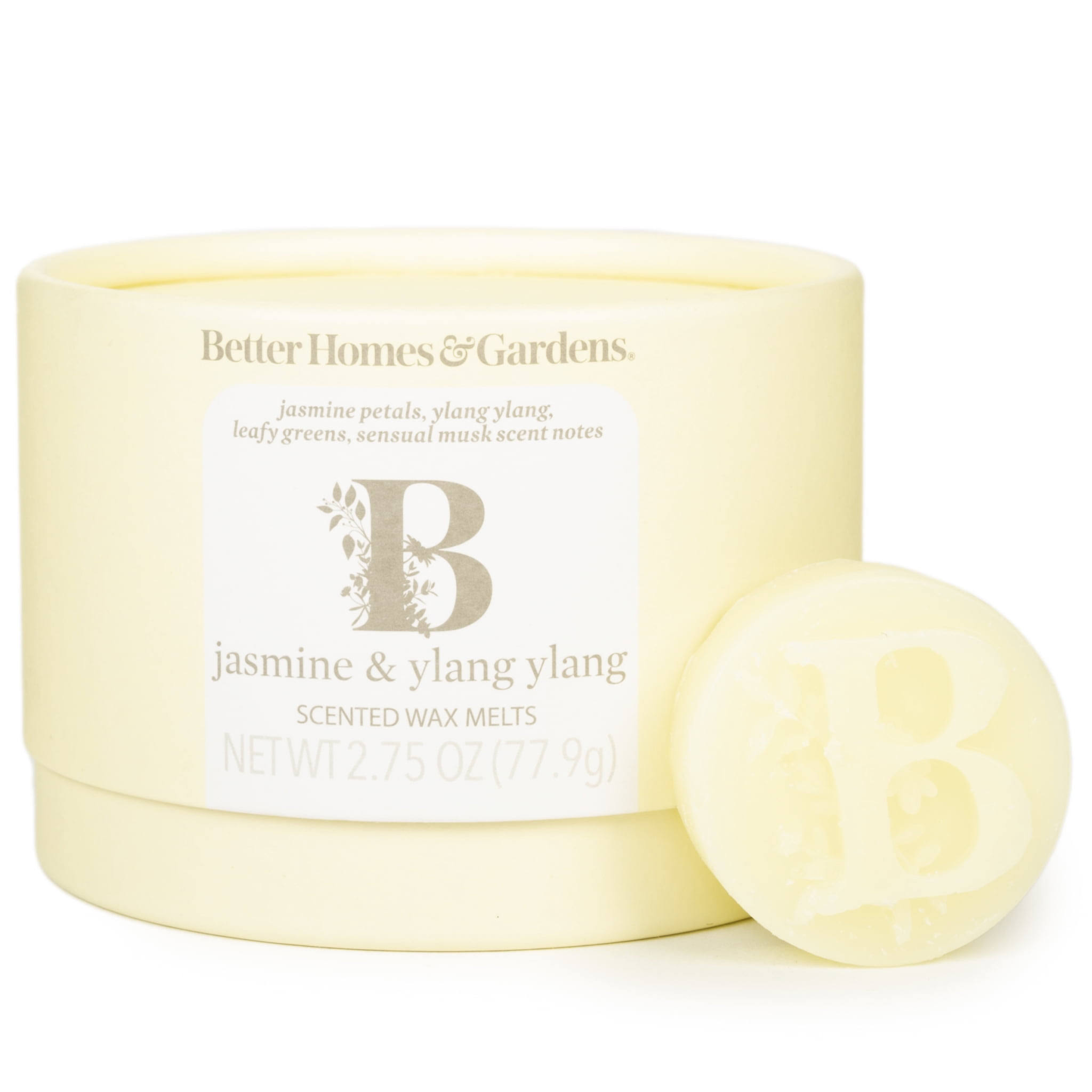 Jasmine & Ylang Ylang Essential Oil Infused Wax Melts, Better Homes & Gardens, 2.75 oz (1-Pack)