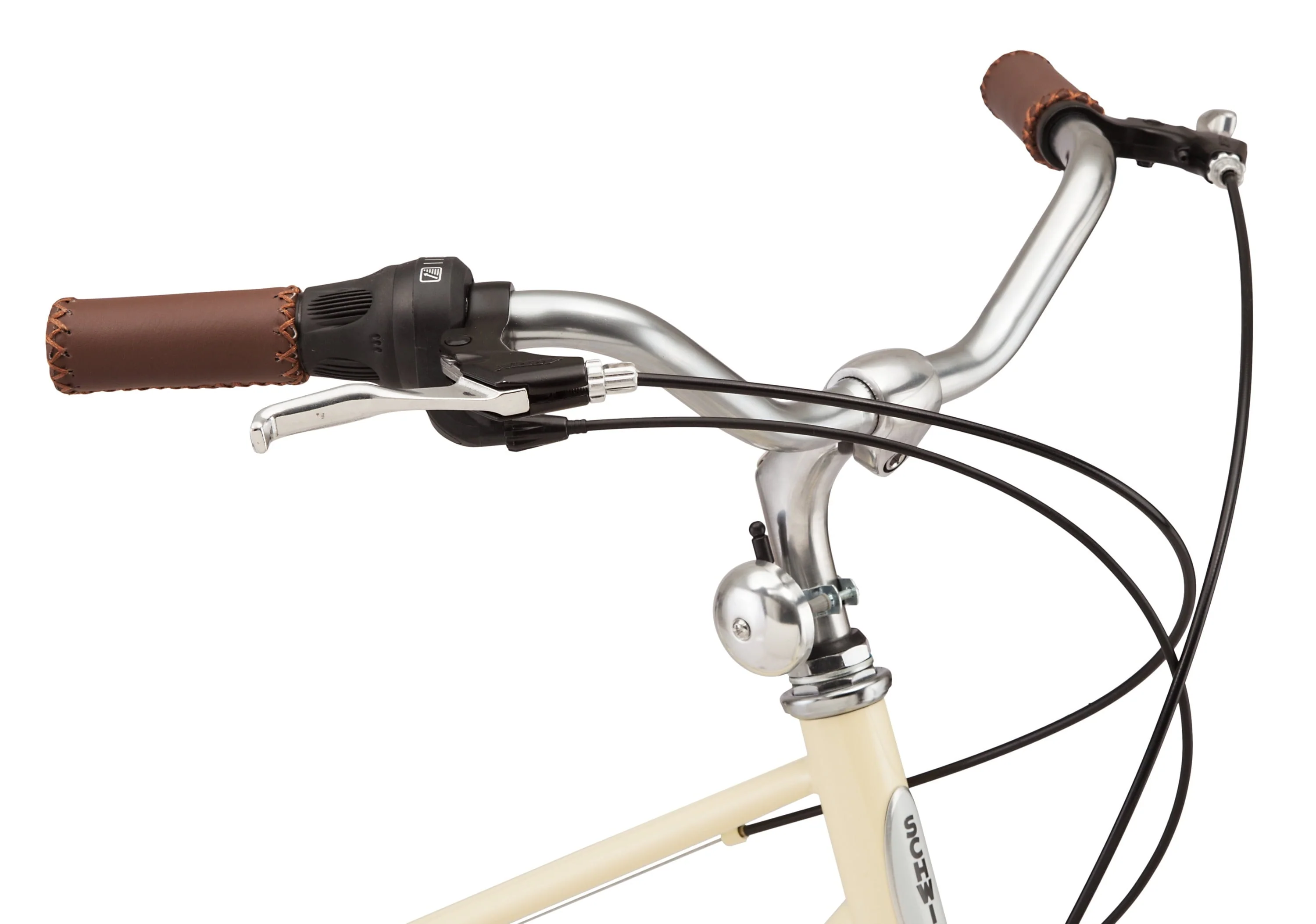 Admiral 700c Adult Hybrid Bike, 7 Speed Womens Bike, Cream Image 3