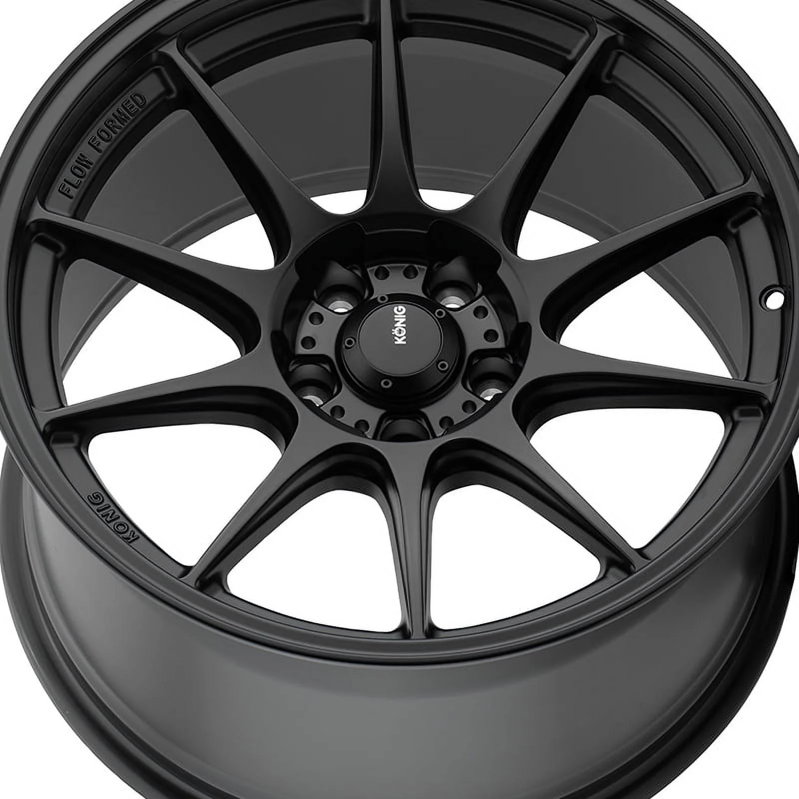 1 18x8.5 5X100 +44 57B Dekagram Semi-Matte Black Wheel Rim - Image 5