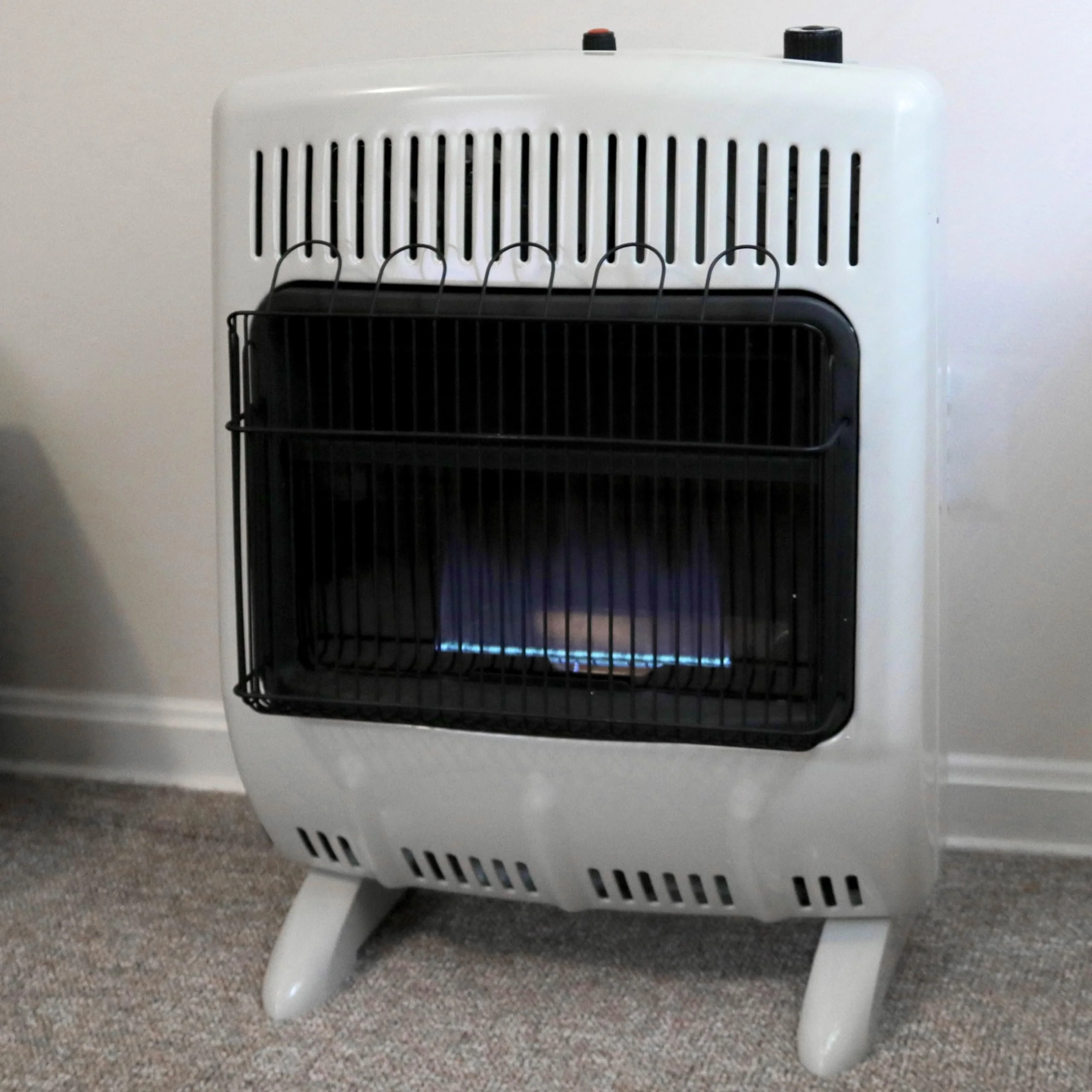 MHVFBF20LPT 20,000 BTU Blue Flame Vent Free Propane Heater For Cold Rooms, Additions, Sun Rooms Cabins Garage White - Image 2