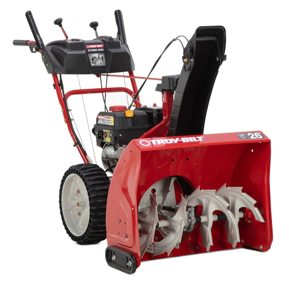 Troy - Bilt Storm 2620 26 In. 243 Cc 2 - Stage Self Propelled Gas Snow Blower with Electric Start and Airless Tires