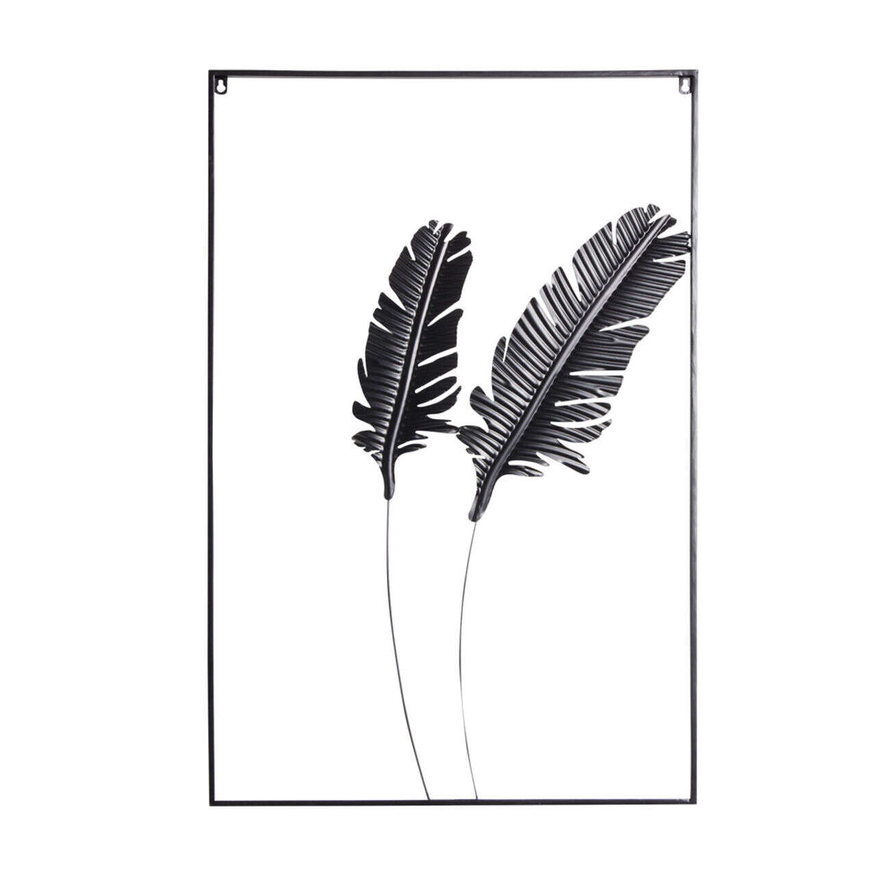 Décoration murale feuille métal 60xH90cm (2 modèles)