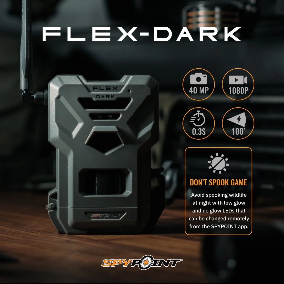 Flex-Dark Cellular Trail Camera, 40MP Photos and 1080p Videos w/Sound, Double The Battery Capacity, GPS-Enabled, Dual-SIM LTE Connectivity, 100' Flash Detection Range, 4 Capture Modes - Image 3