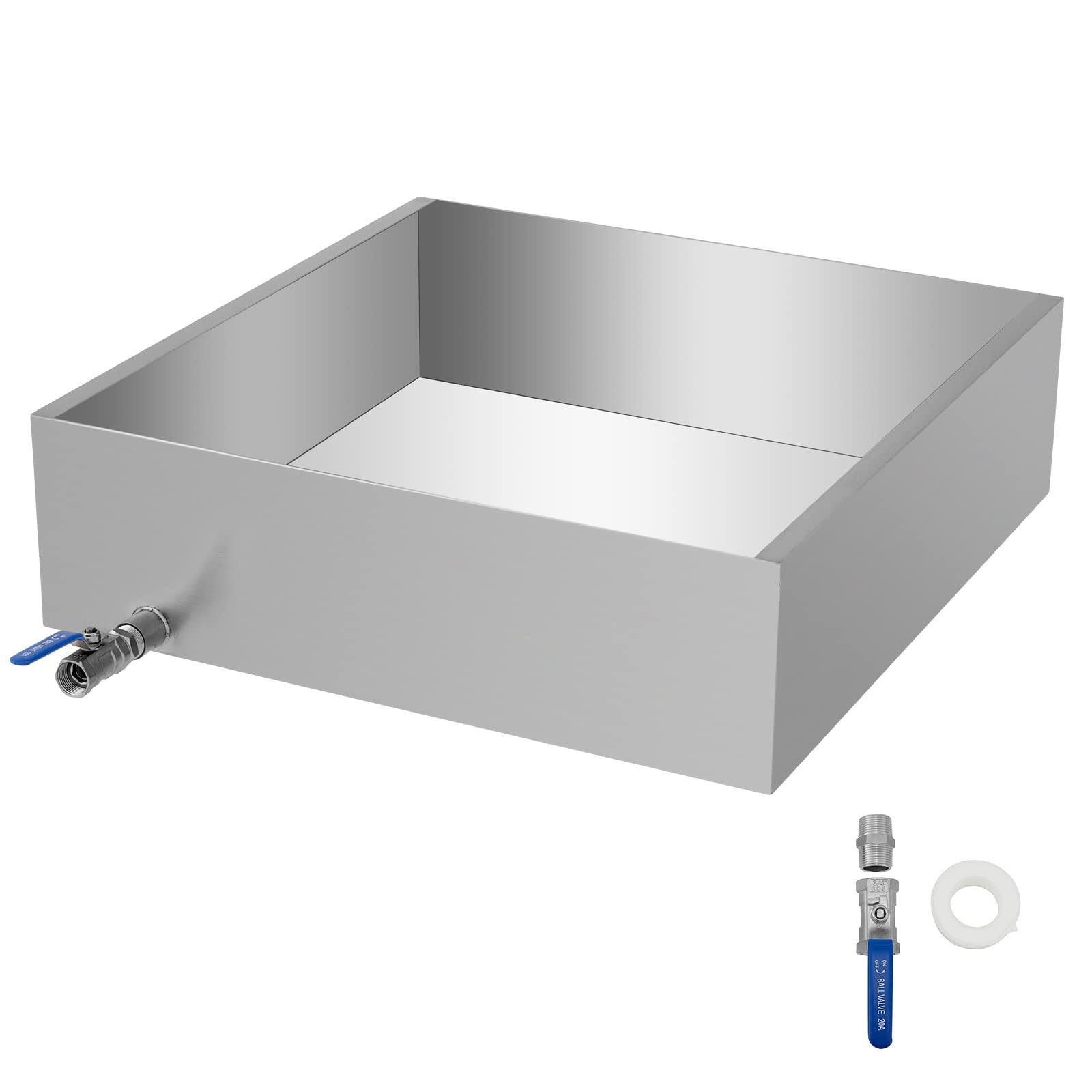 VBENLEM Maple Syrup Evaporator Pan 24x24x7 inch Stainless Steel Maple Syrup Boiling Pan for Boiling Maple Syrup