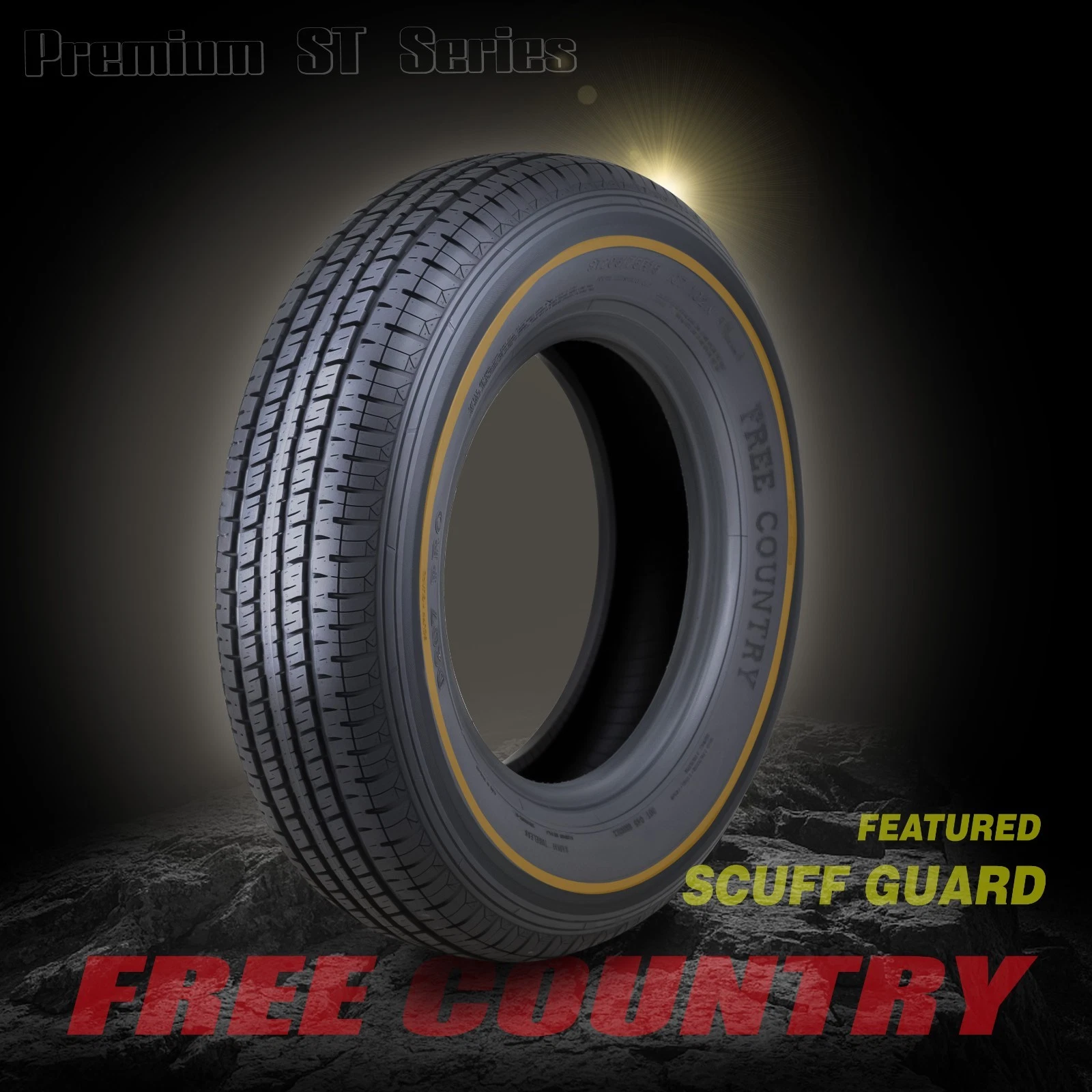 Heavy Duty Trailer Tire ST 205/75R15 10 Ply Load Range E Steel Belted Radial w/Scuff Guard, Set 3(3) - Image 5