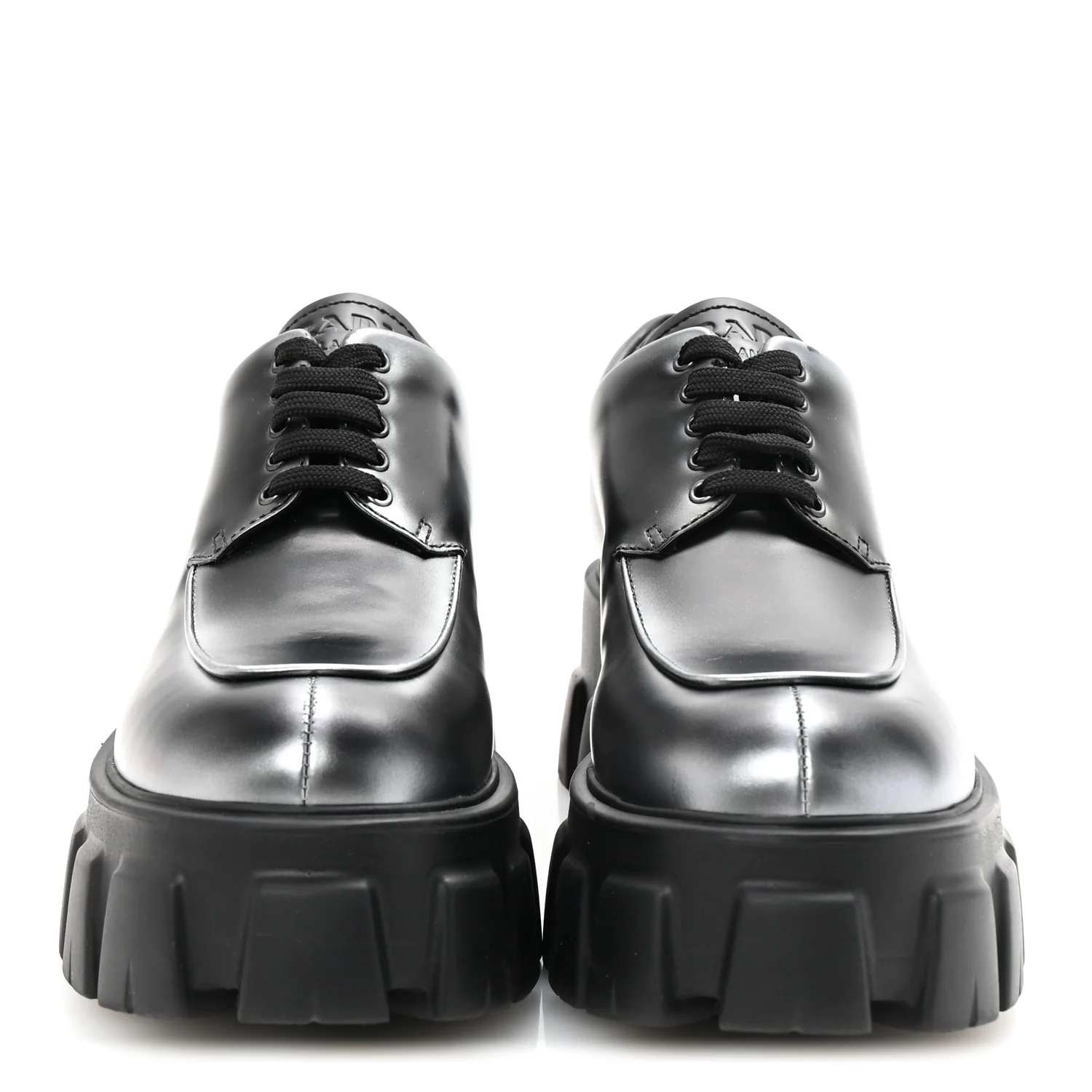Spazzolato Rois Sfumato Monolith 55mm Derby Loafers 38.5 Black Argento