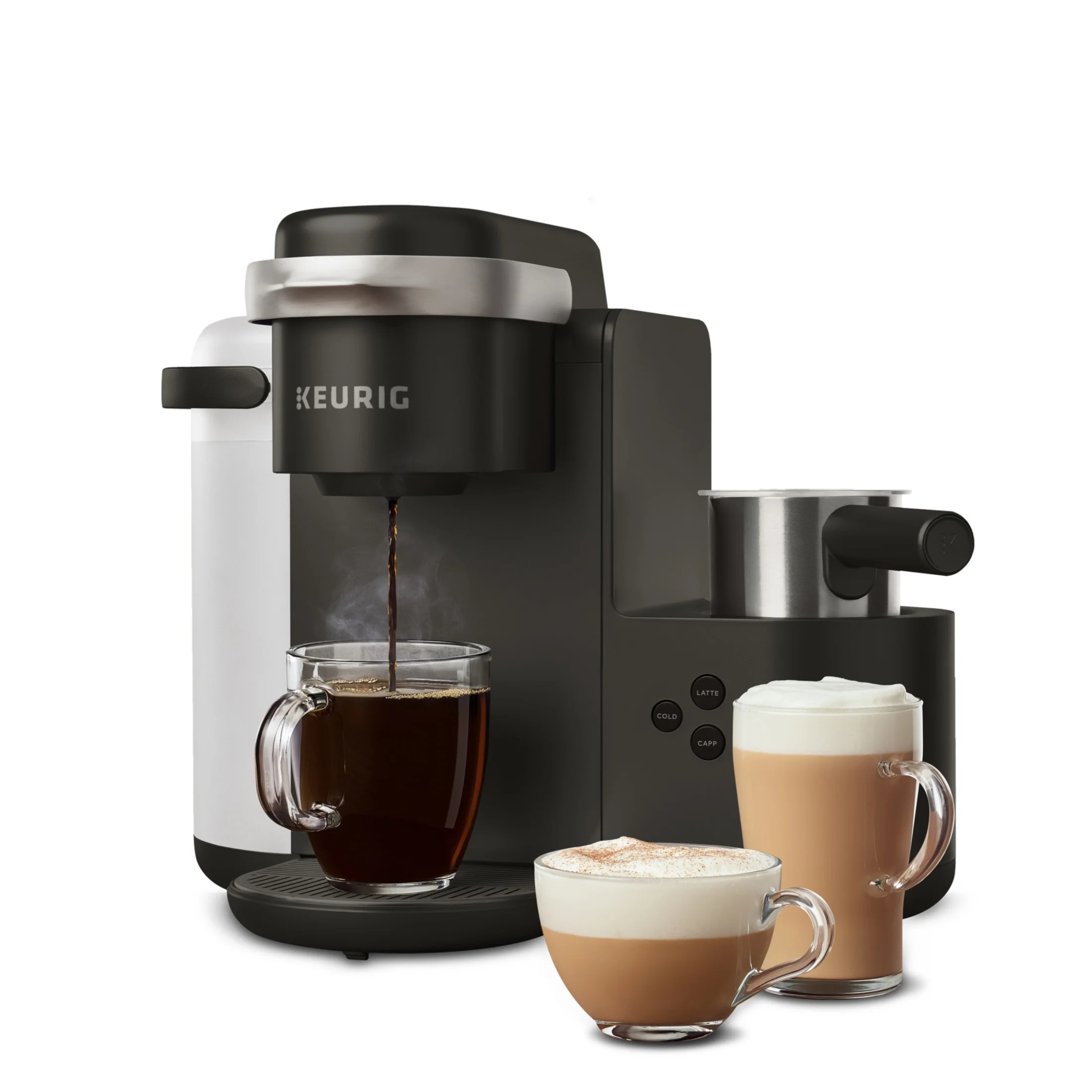 K-Cafe Single Serve K-Cup Coffee Maker, Latte Maker and Cappuccino Maker, Dark Charcoal(Gray) - Image 2