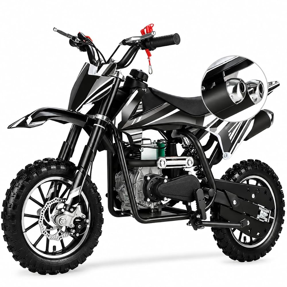50cc 4-Stroke Kids Dirt Bike, Gas Dirt Bike for Kids 8-14