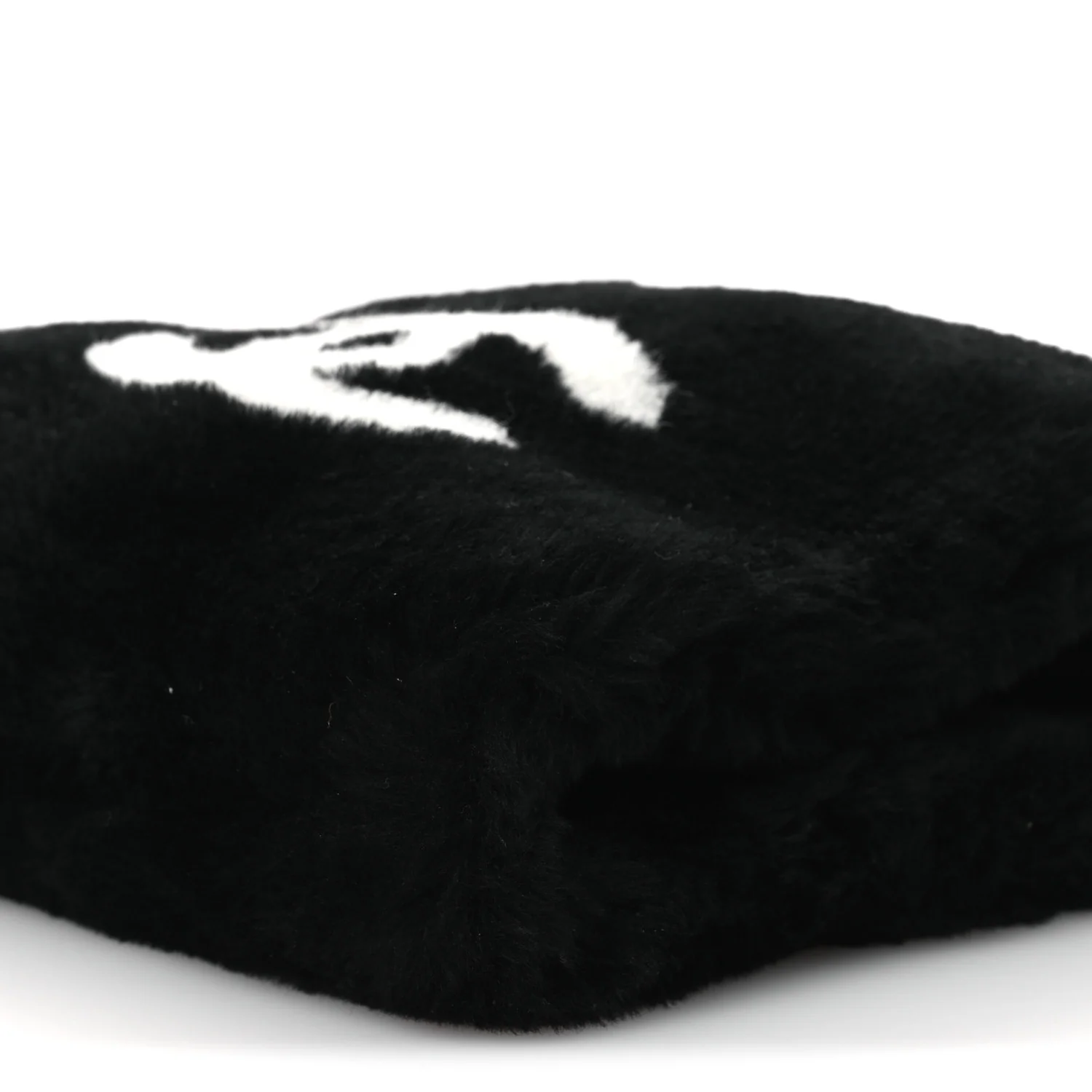 Muff Shearling Lambskin Bag Black Ecru