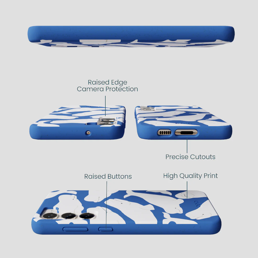 Electric Blue Belugas Samsung Galaxy S23+(Plus) Case