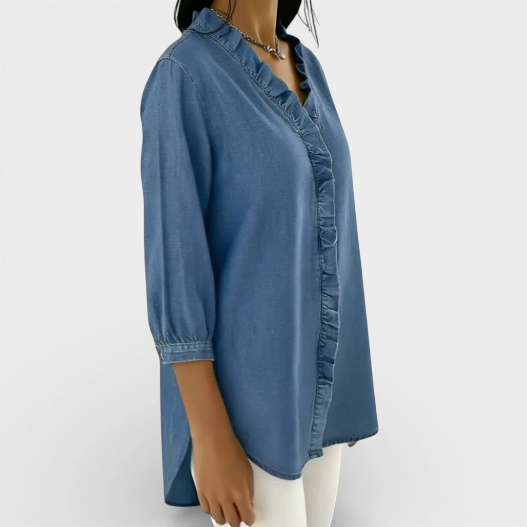 ChicRuffle - Blouse élégante à volants