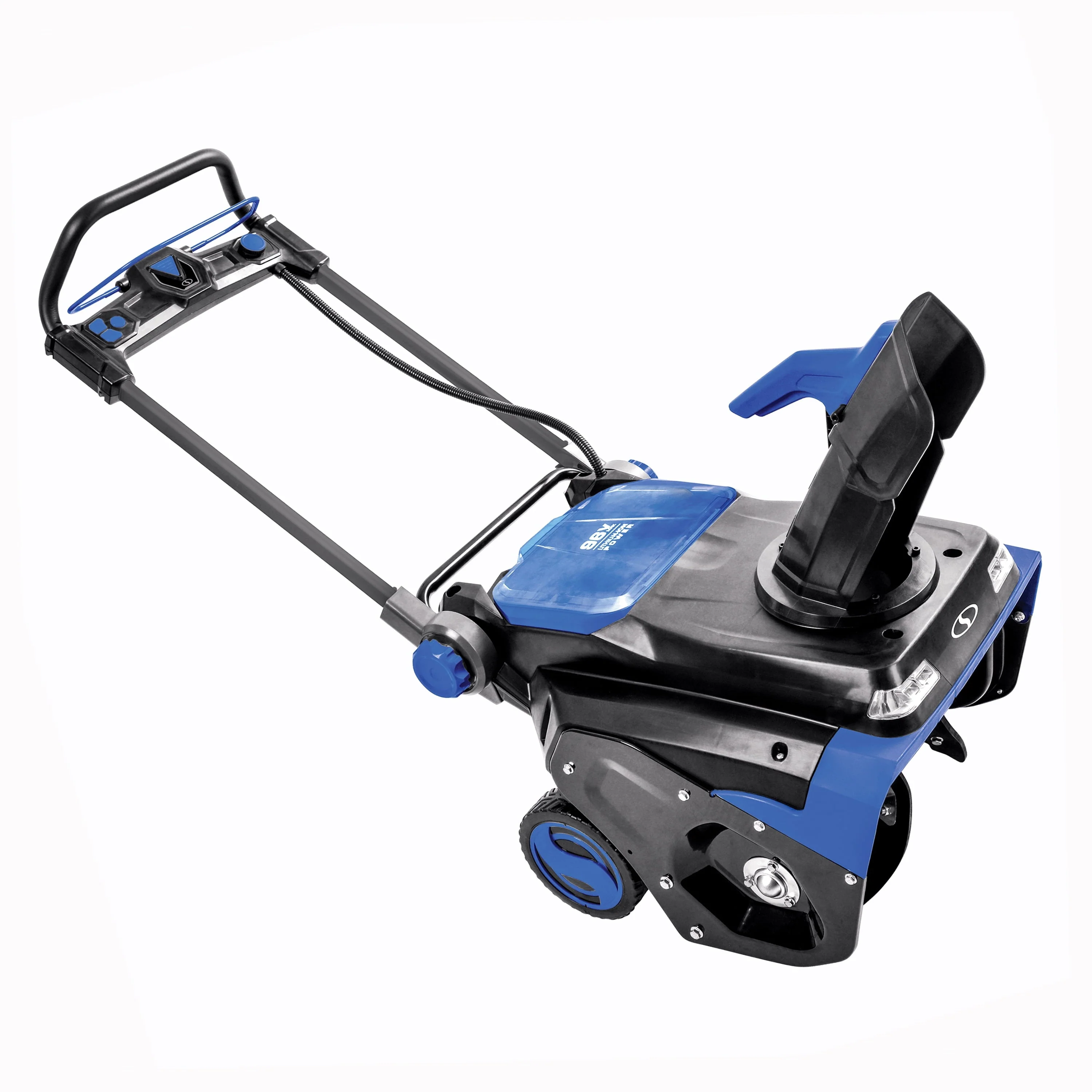 96V 21 inch Brushless Single Stage Cordless Snow Blower, 4 x 12 0 Ah Batteries 2 x Chargers Image 3