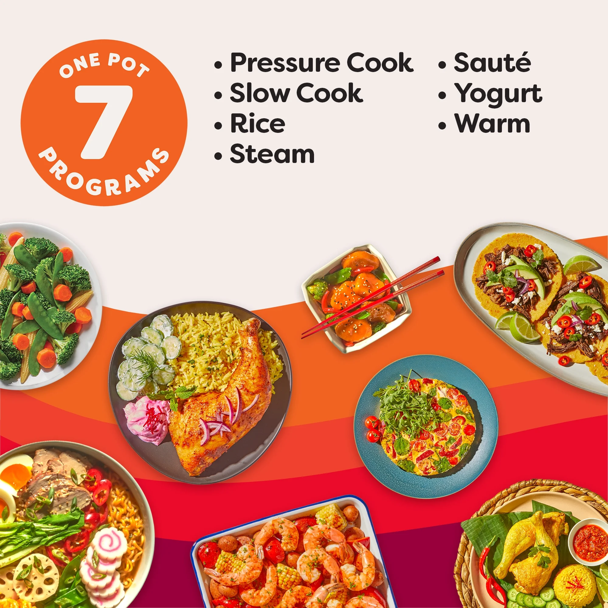 Instant Pot 6qt DUO 7 - in - 1 Multi - Cooker, Pressure Cook, Slow Cook, & More, Stainless Steel