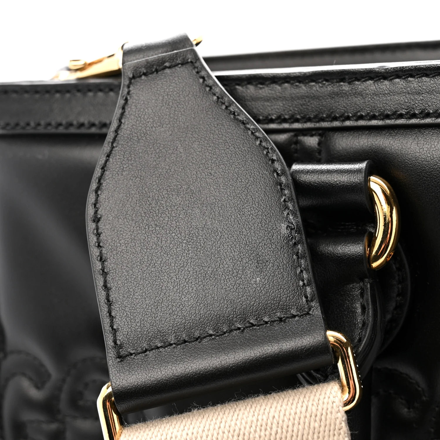 Calfskin GG Matelasse Tote Bag Black