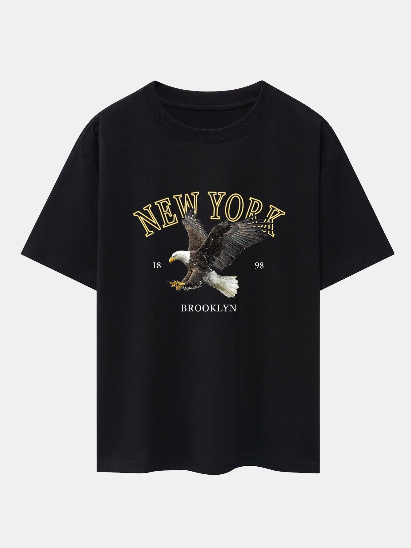 T-shirt oversize épais à imprimé aigle de New York