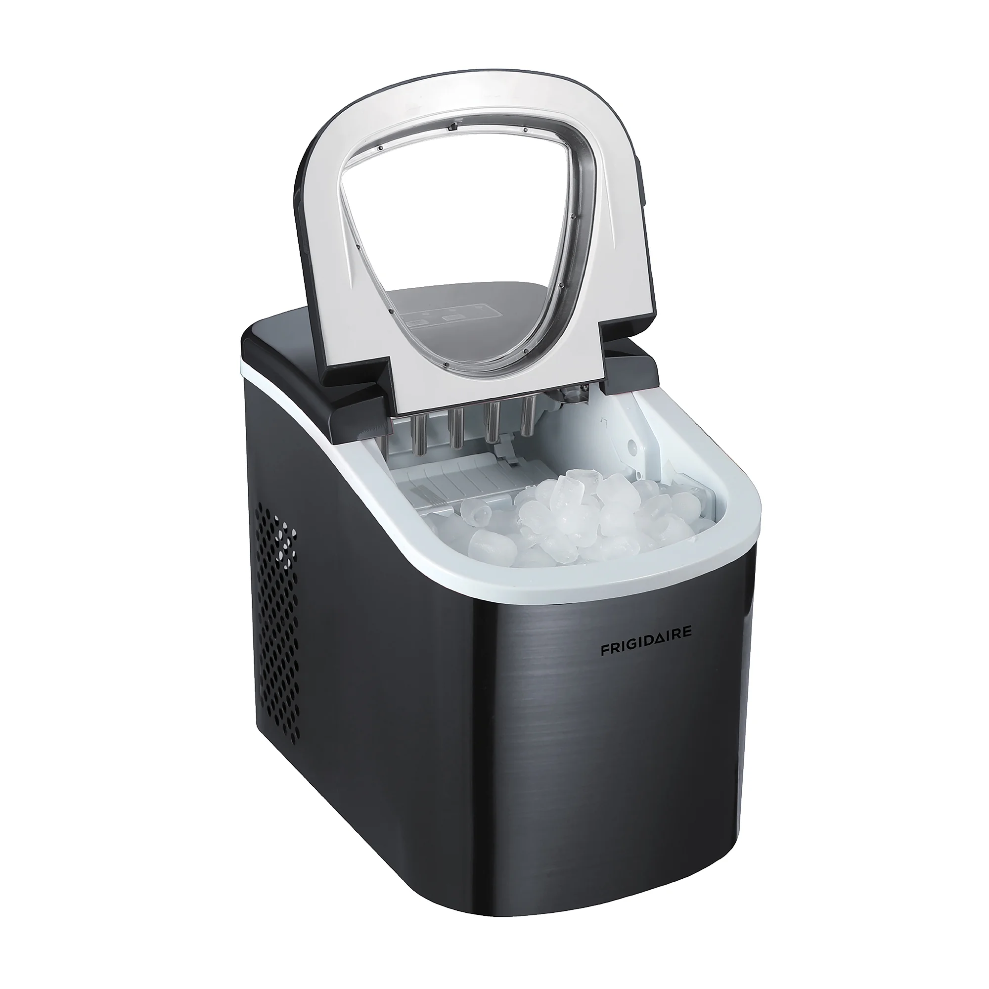 Portable Self Cleaning Ice Maker, Black Stainless Steel, (EFIC117-Ssblack_Sc) - Image 5