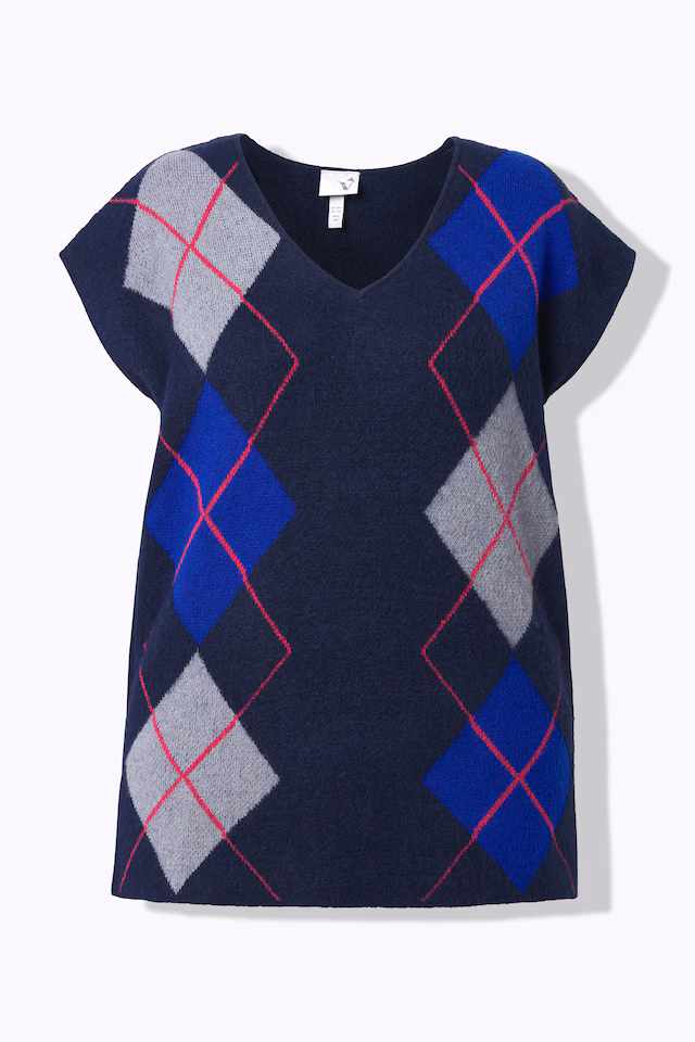 Argyle V-Neck Sweater Vest