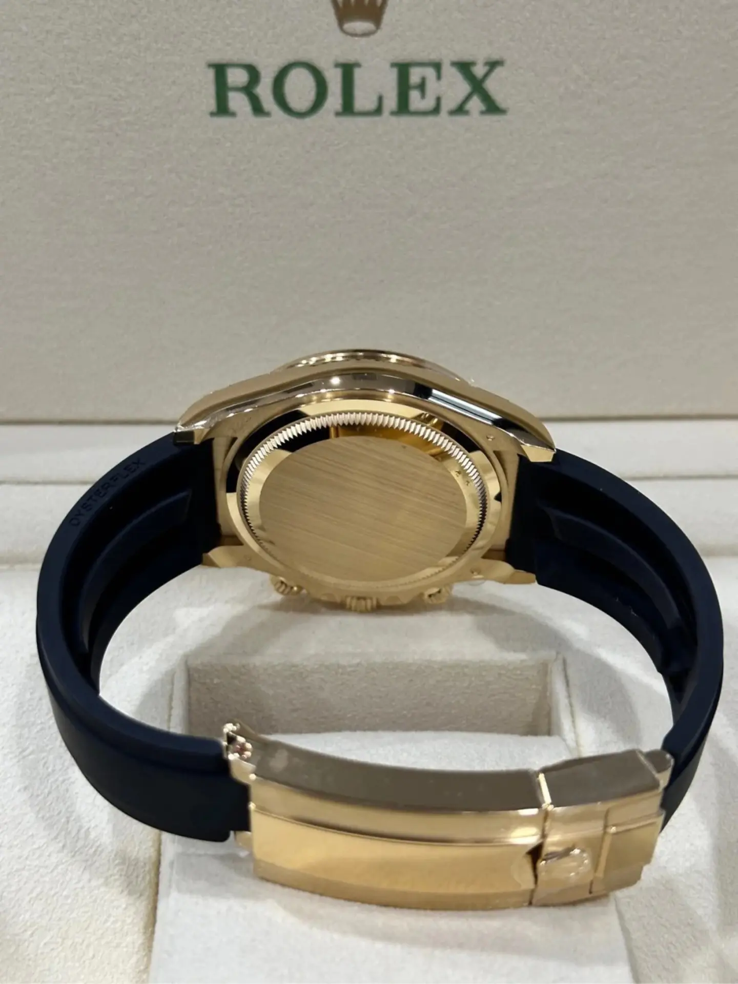 [Super Clone]Rolex Daytona Yellow Gold/ Ceramic / Black /Oysterfex m126518LN-0010