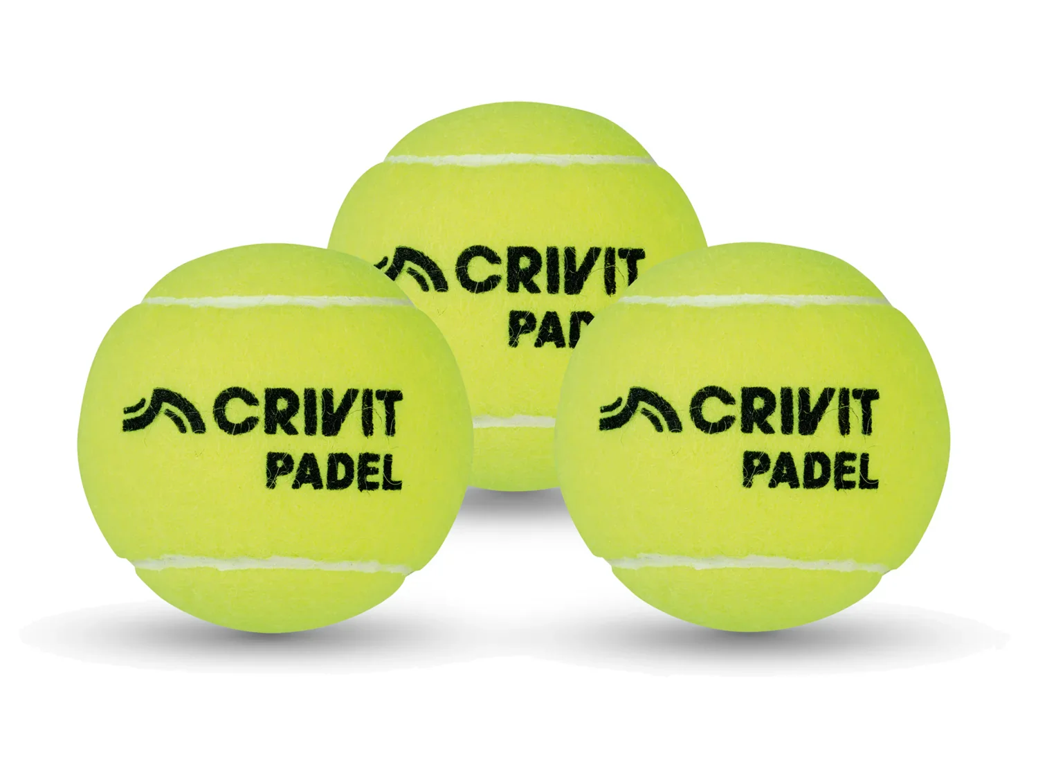 CRIVIT Lot de 3 balles de padel