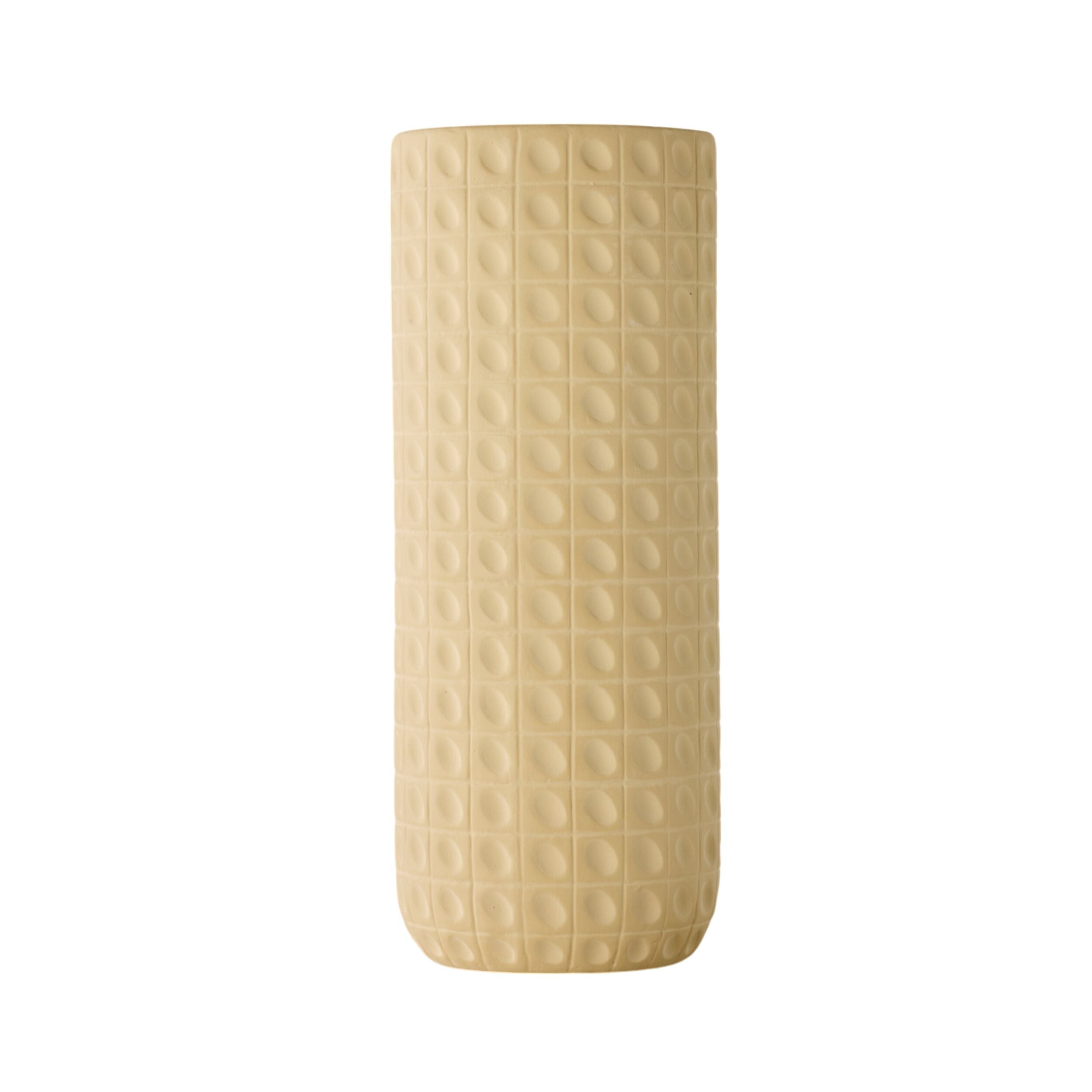 Indent Grid Tall Vase