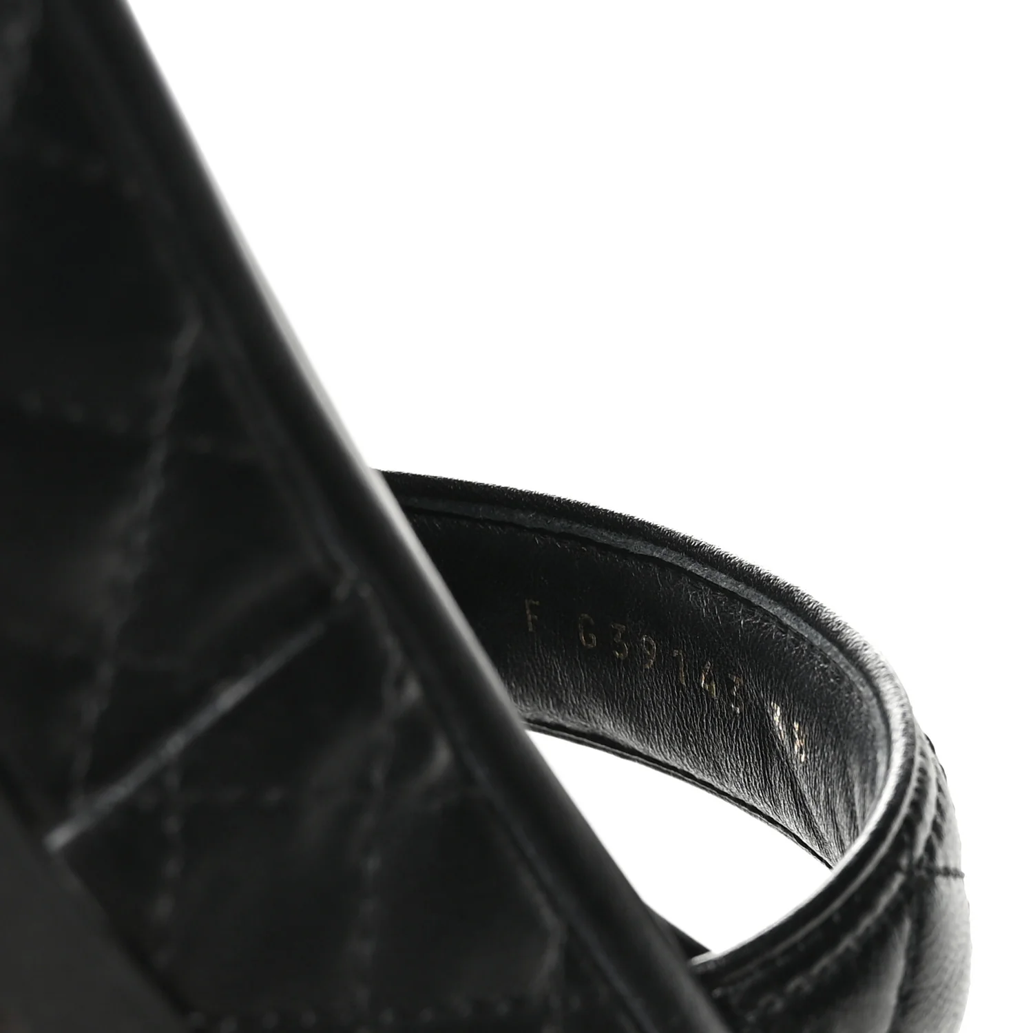 Lambskin Quilted Platform Sandals 38 Black