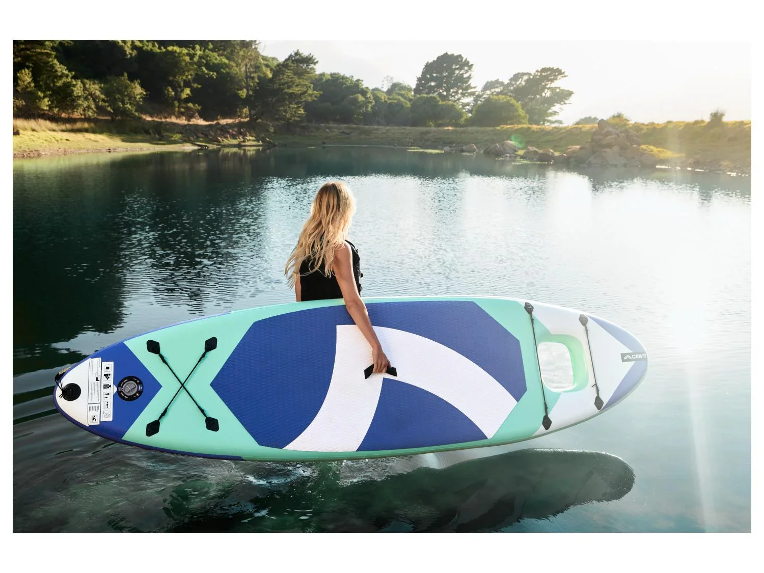 CRIVIT Stand up paddle gonflable polyvalent Aquaview