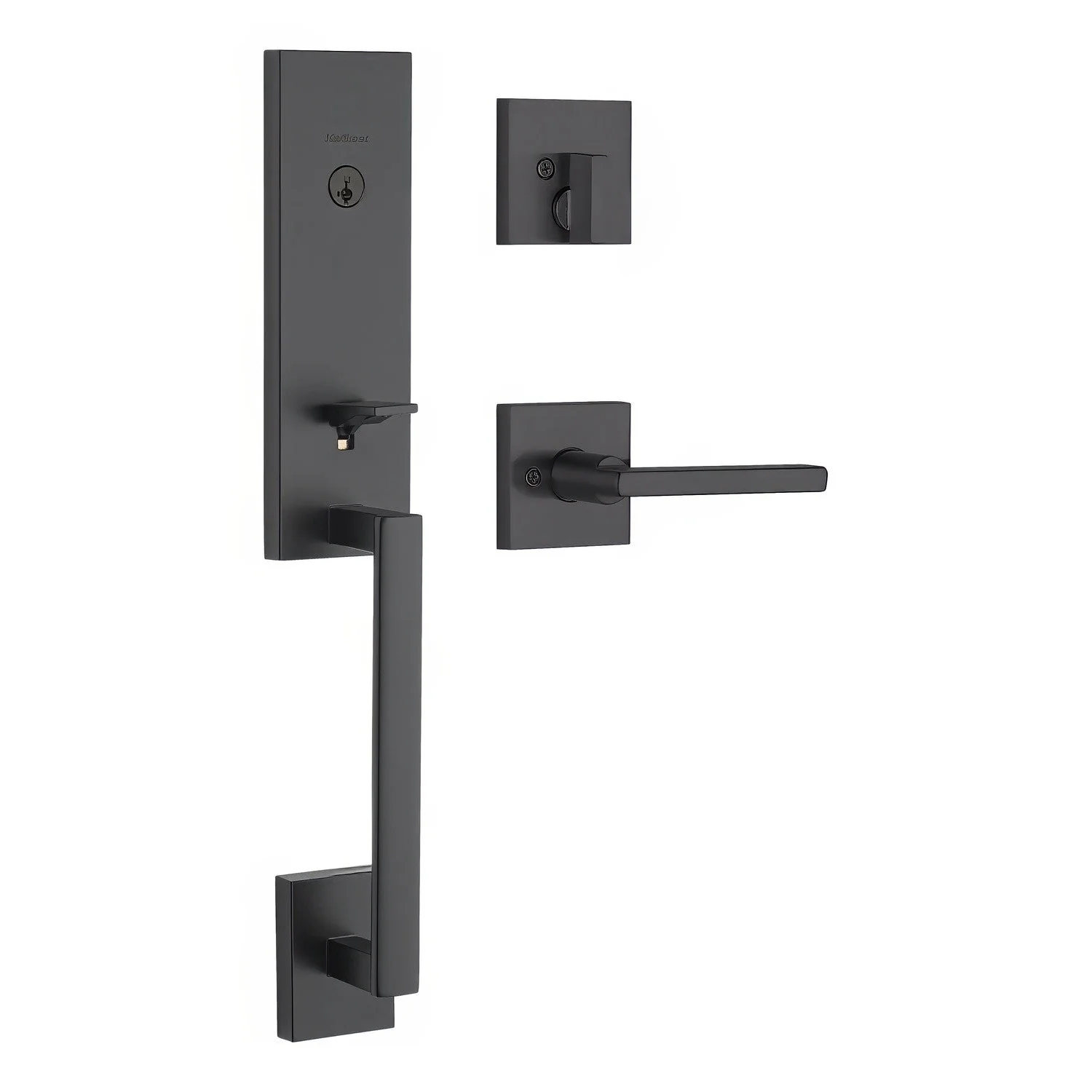 Kwikset CP818VNHXHFLSQT Vancouver Single Cylinder Handleset with Halifax Interior Lever - TA Screen Specialist, Inc.