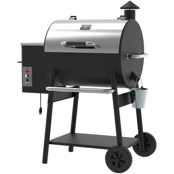 590 sq. in. Pellet Grill and Smoker. Stainless Steel