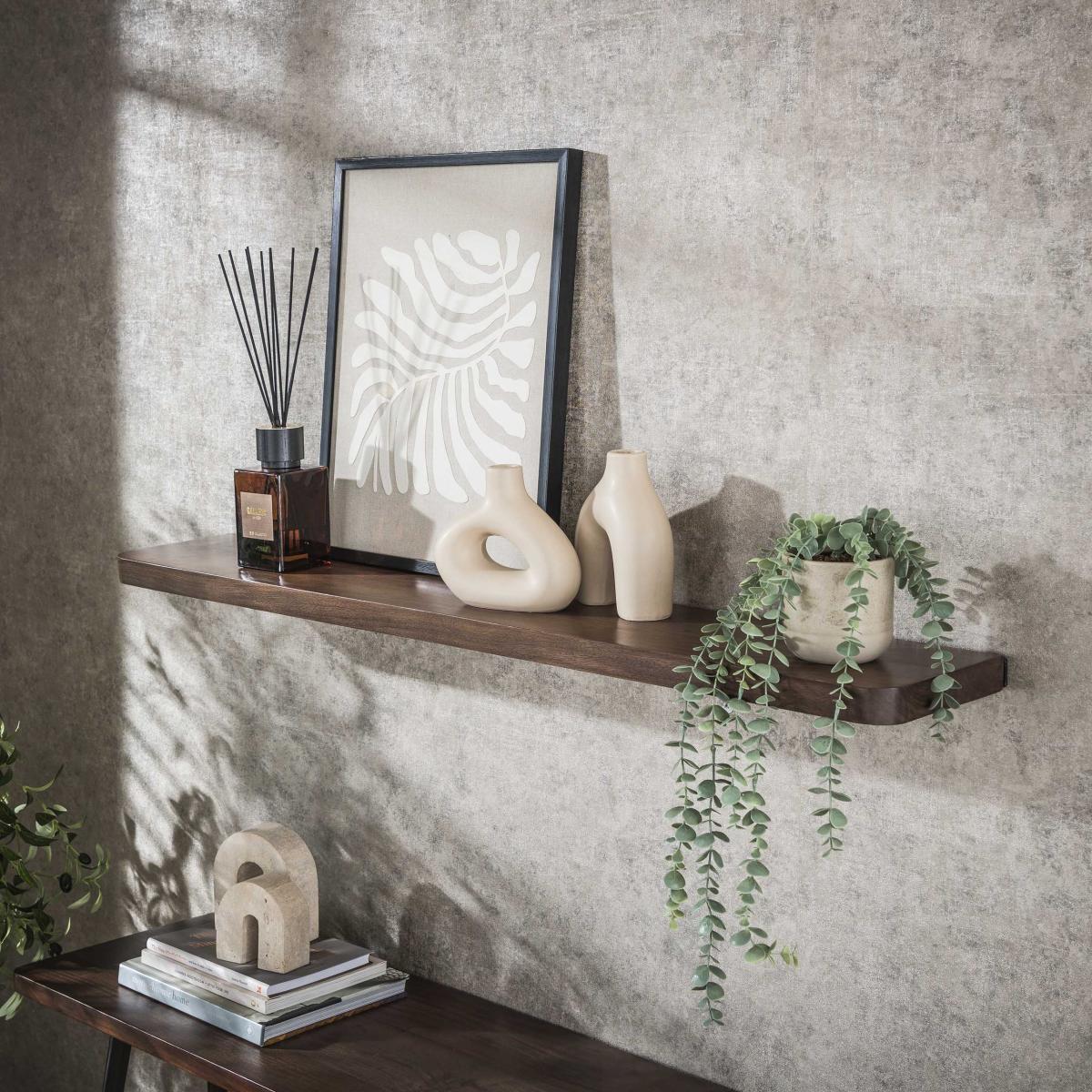 Fraaai - Marino wandplank - 120 cm - acaciahout - bruin