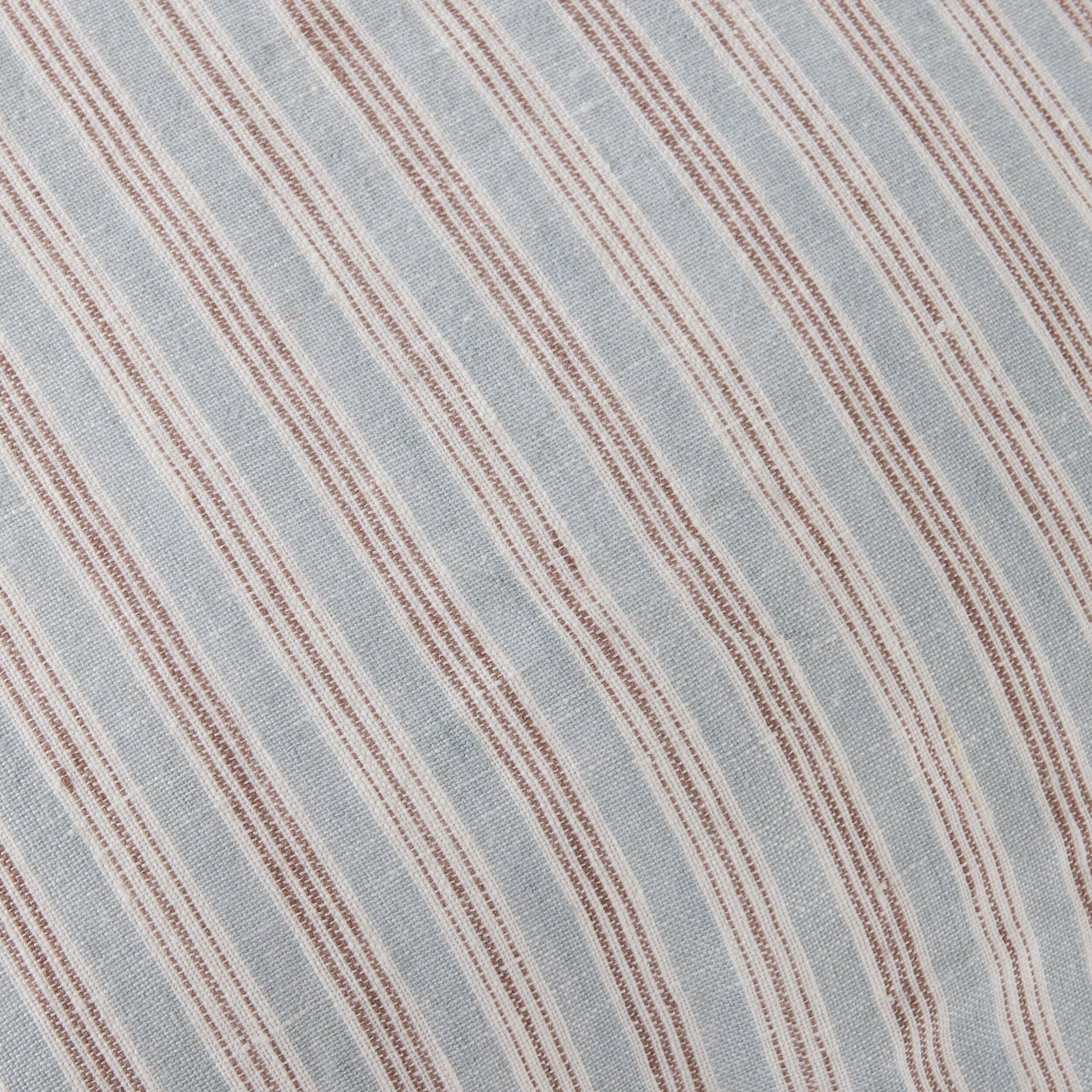 Antibes Stripe Linen Cushion Blue 50x50cm