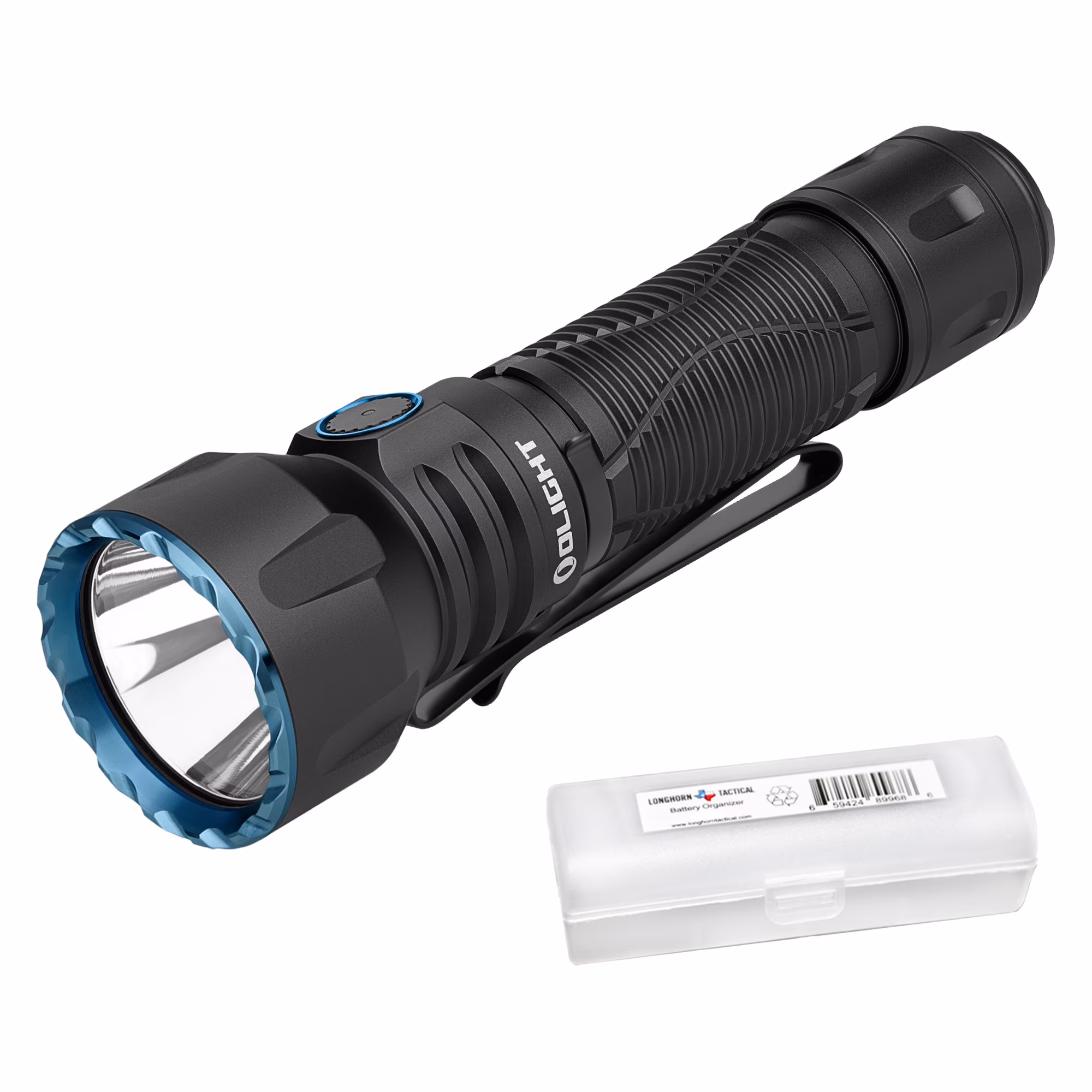 Javelot 1350 Lumen Long Throw Rechargeable LED Flashlight + Organizer