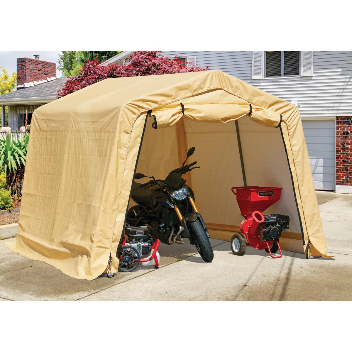 CoverPro 10 ft. x 10 ft. Portable Shed