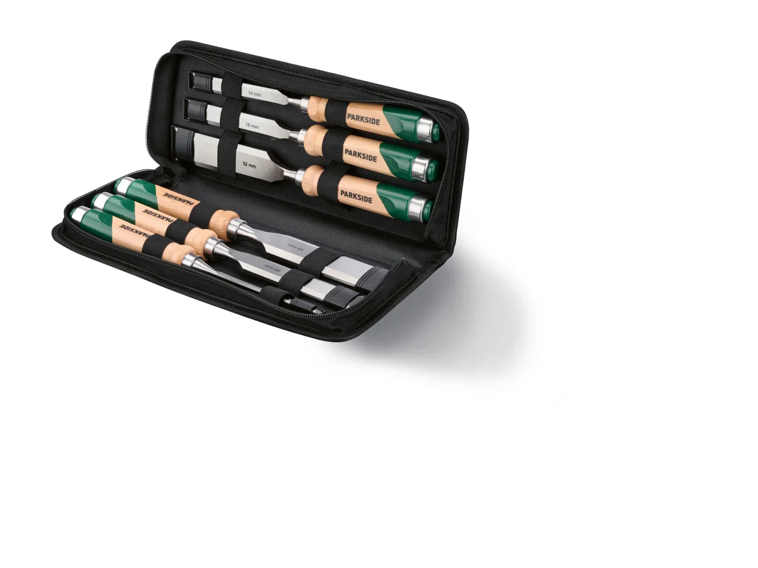 PARKSIDE Set de ciseaux  bois, 6 pices