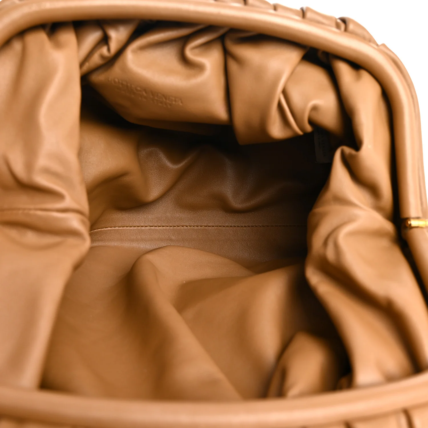 Smooth Butter Calf The Pouch Oversized Clutch Teak