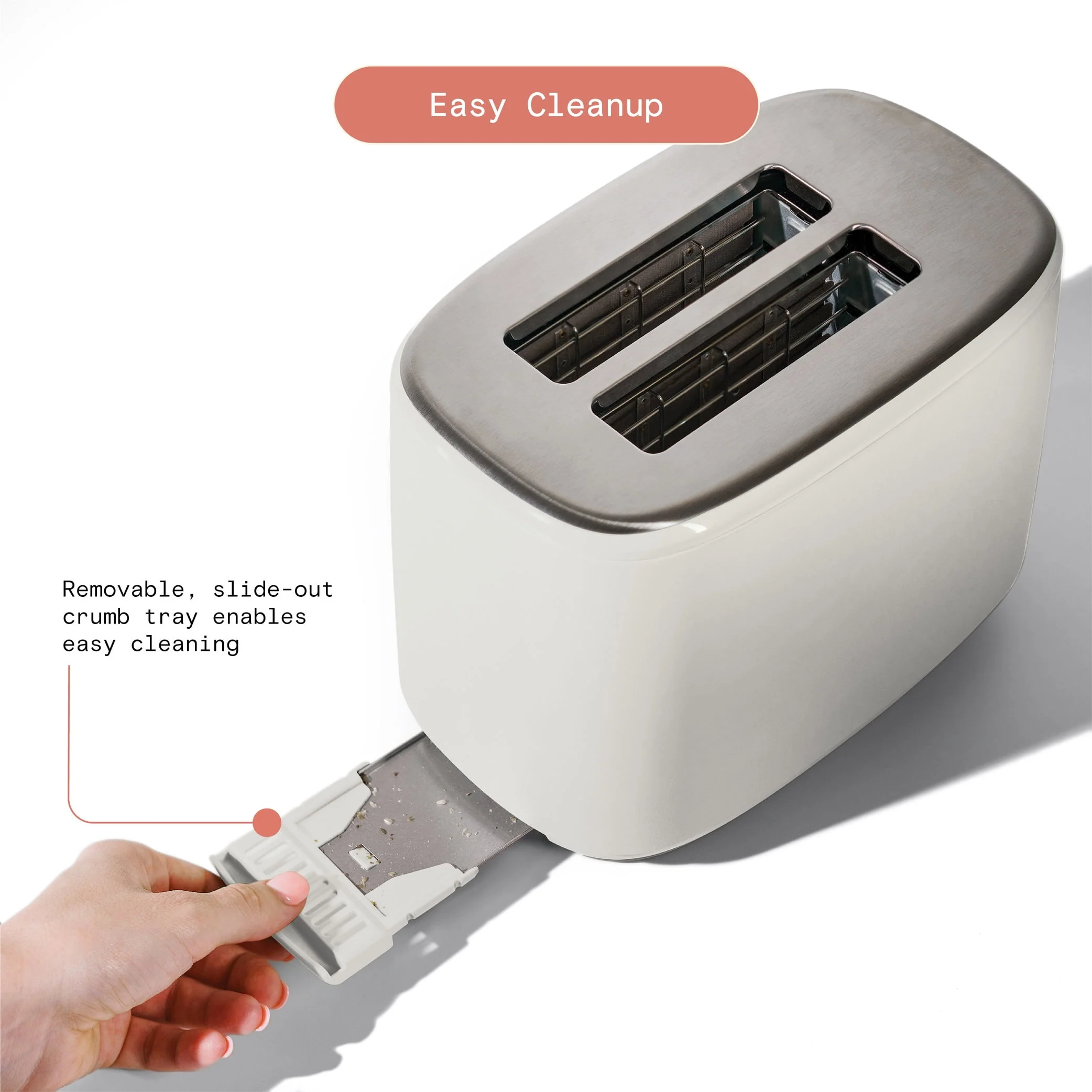 2-Slice Toaster with Touch-Activated Display, White Icing by - Image 7
