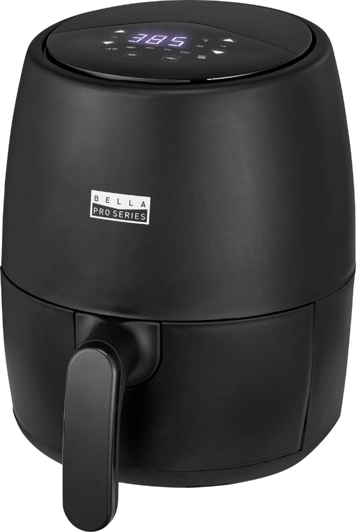 Bella Pro Series - 2-Qt. Touchscreen Air Fryer - Black Matte