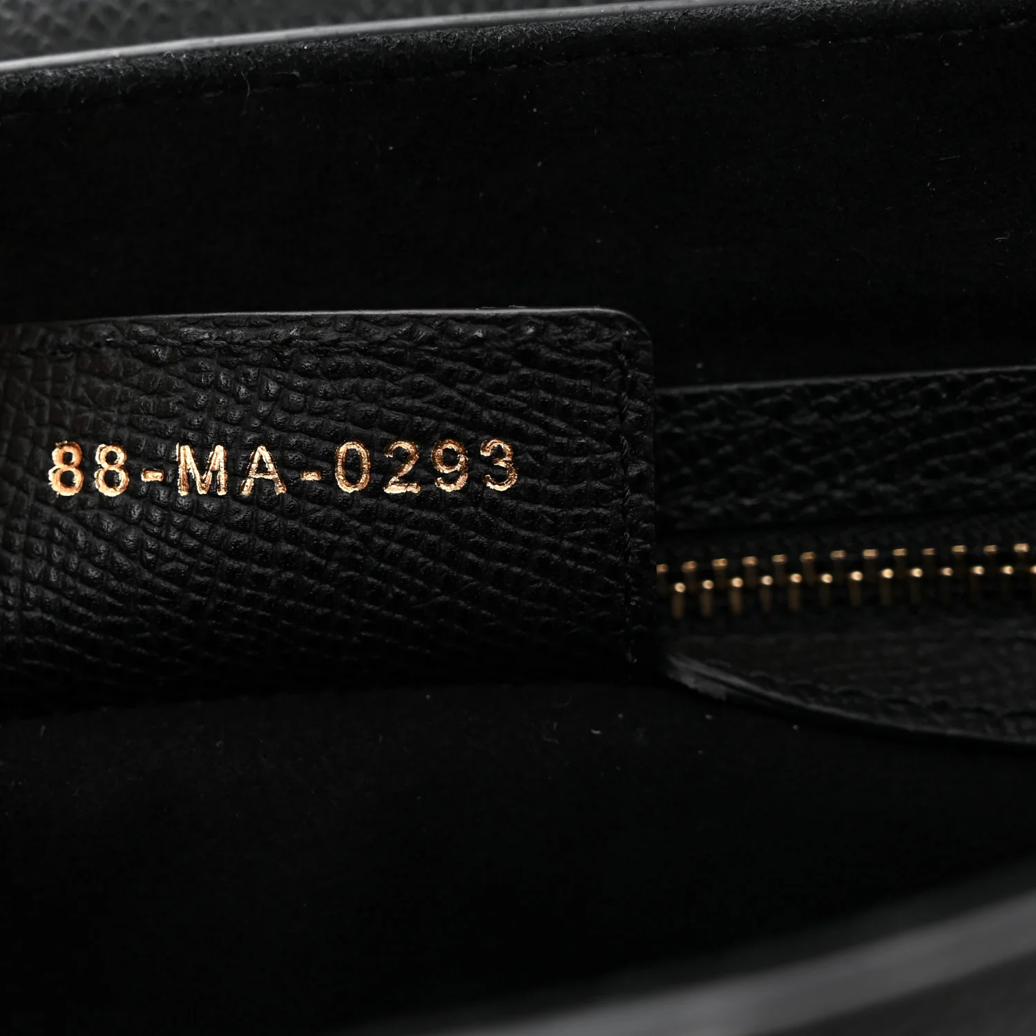 Grained Calfskin Saddle Bag Black