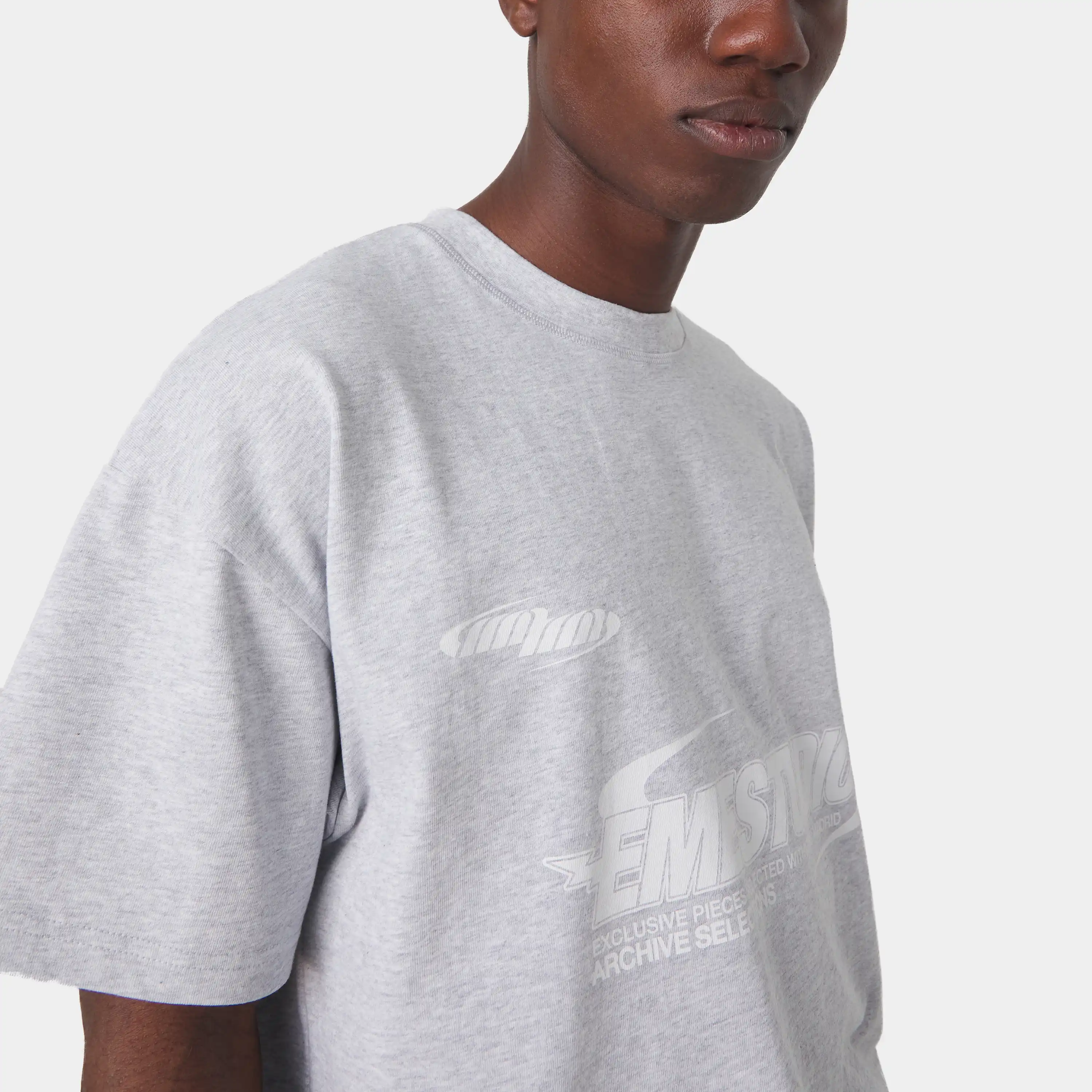 Tracer Heather Grey Oversized Tee