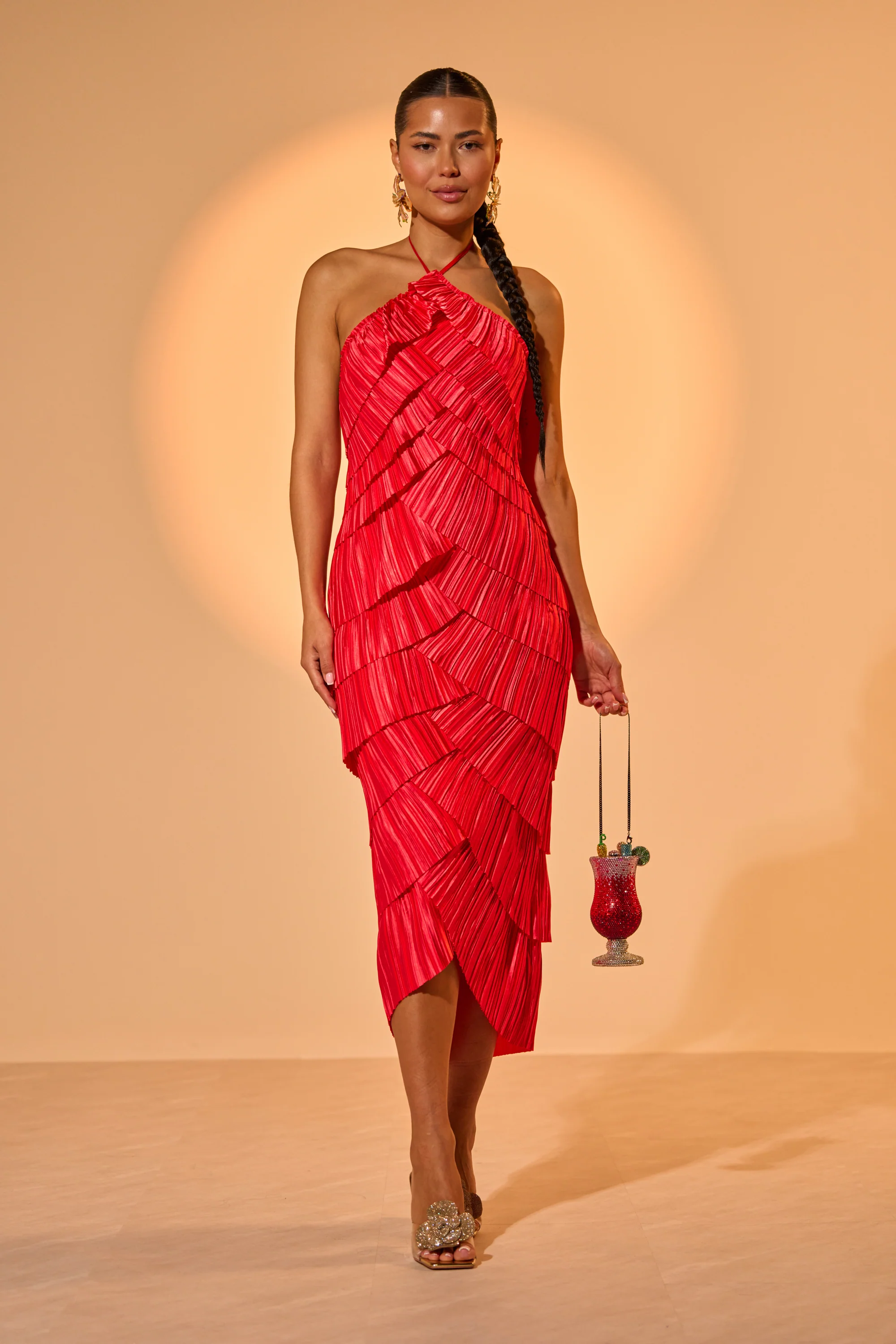 GIVE IT TO ME BABY SATIN MAXI DRESS - Akira Store