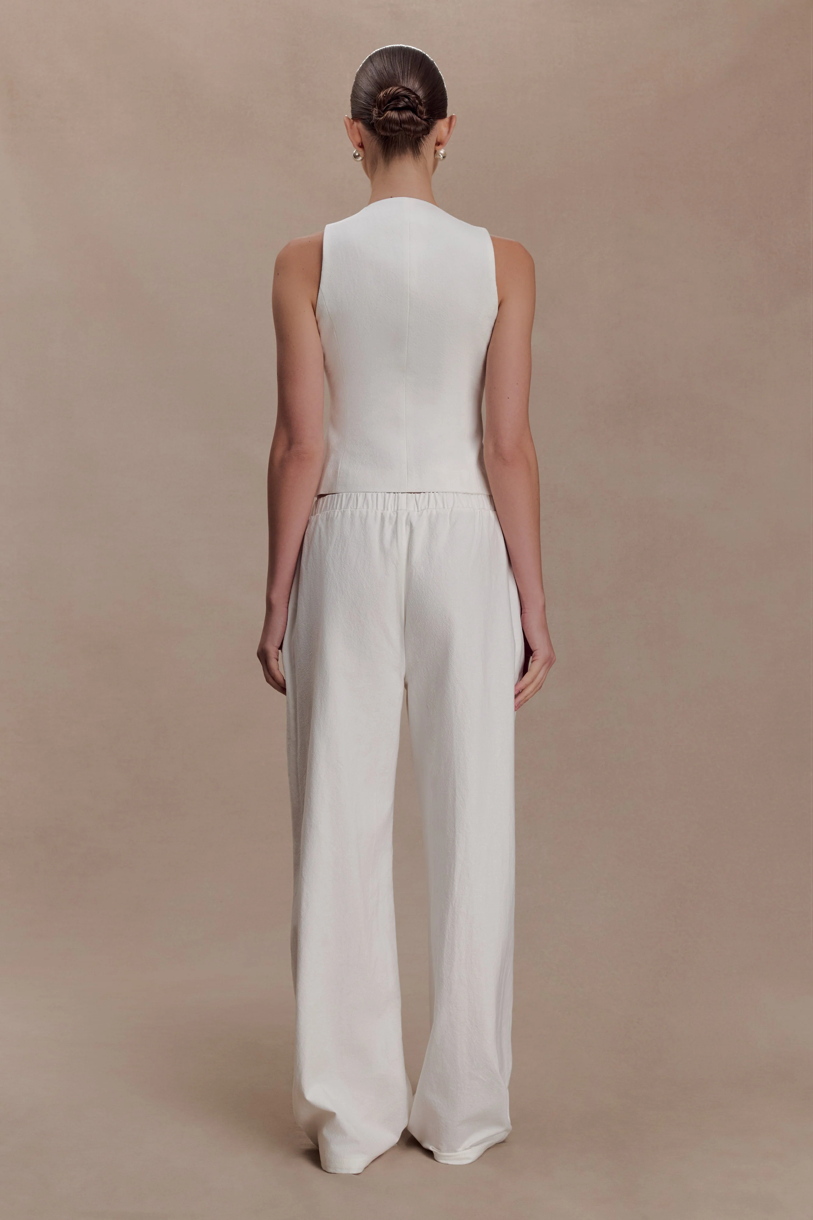 Aldea Cotton Sleeveless Top - White