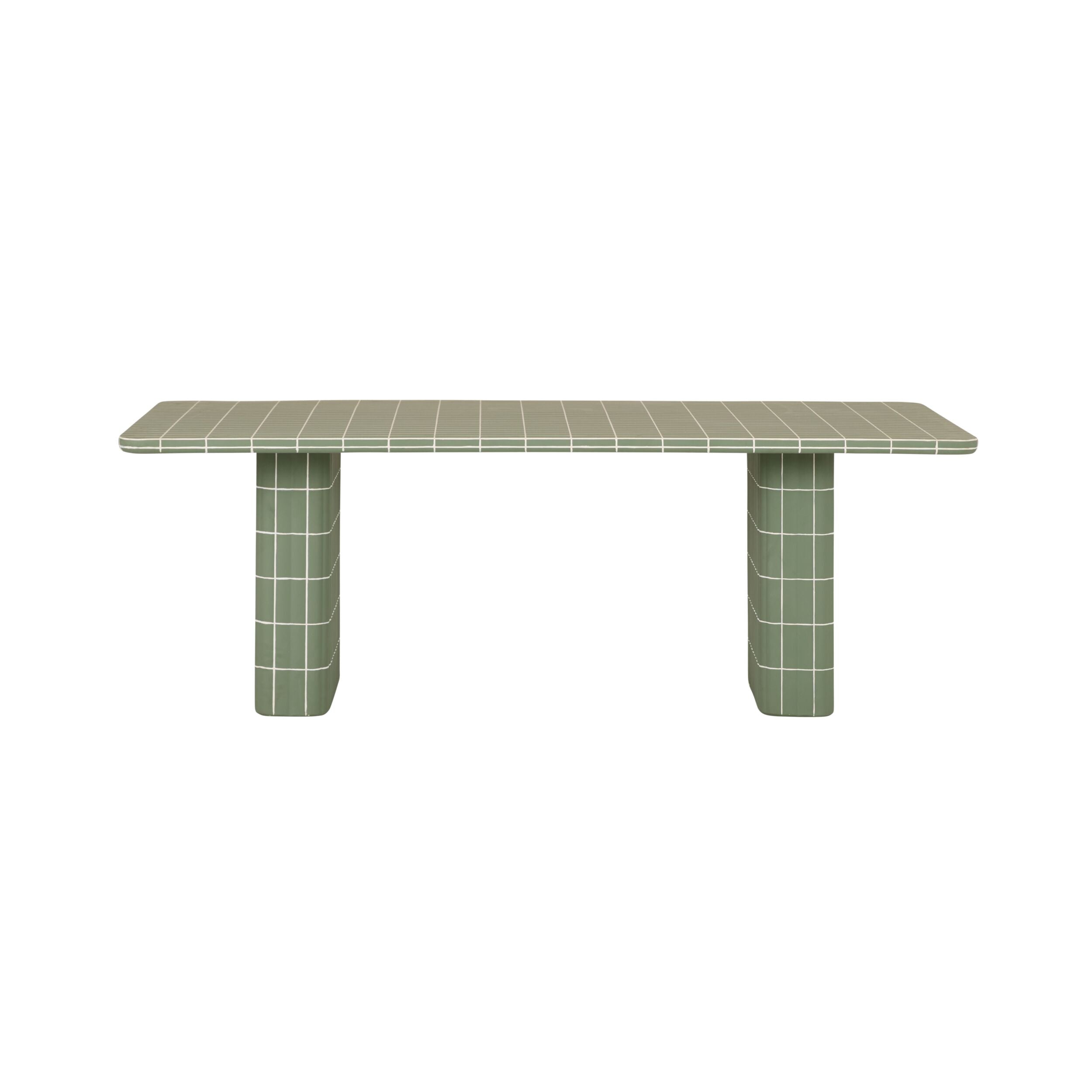 Edie Dining Table 225cm Laurel Green